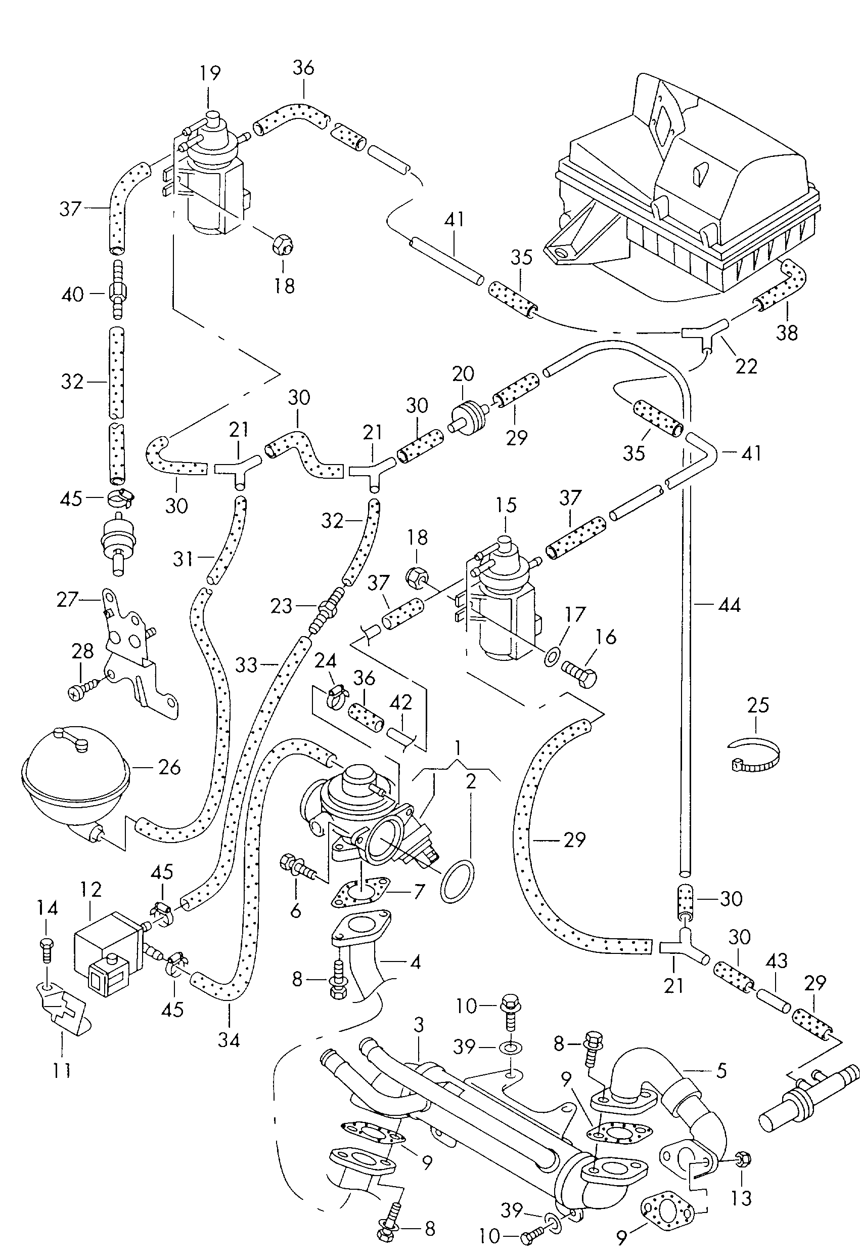 VW 038131501G - Клапан возврата ОГ parts5.com