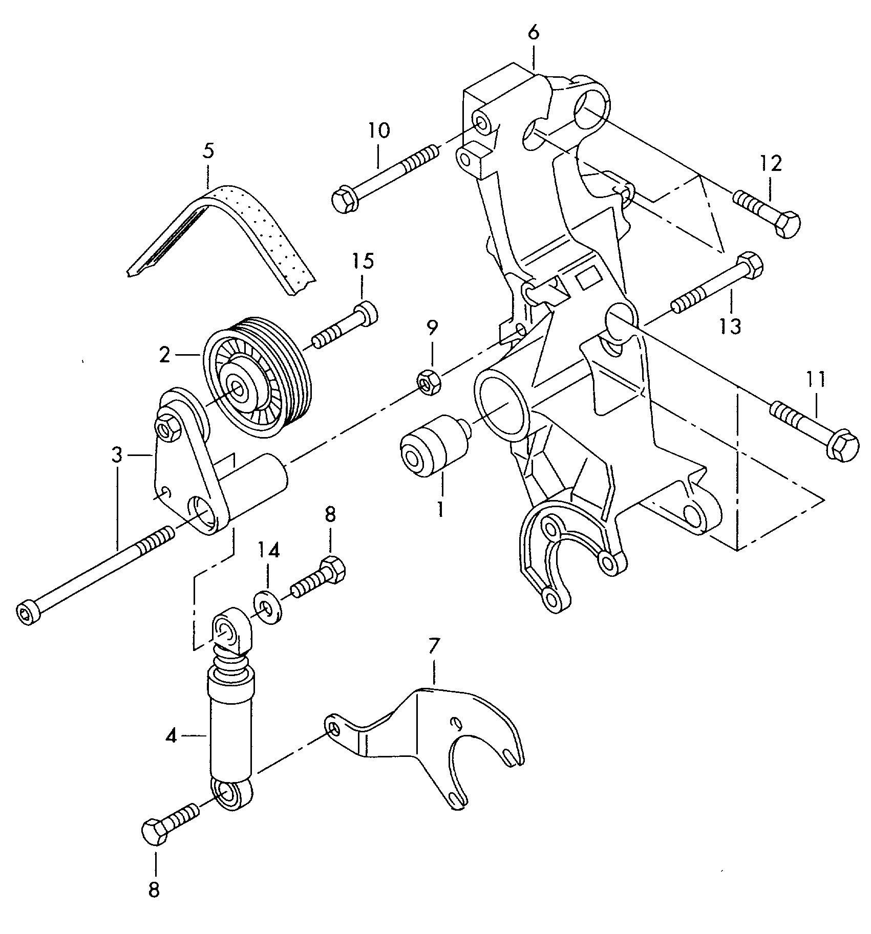 VAG 038903137T - Correa trapecial poli V parts5.com