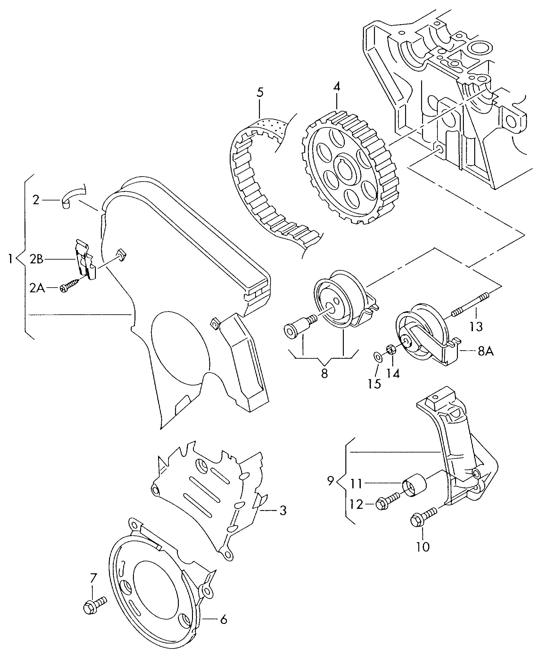 VW (SVW) 06B 109 243 D - Натяжной ролик, ремень ГРМ parts5.com