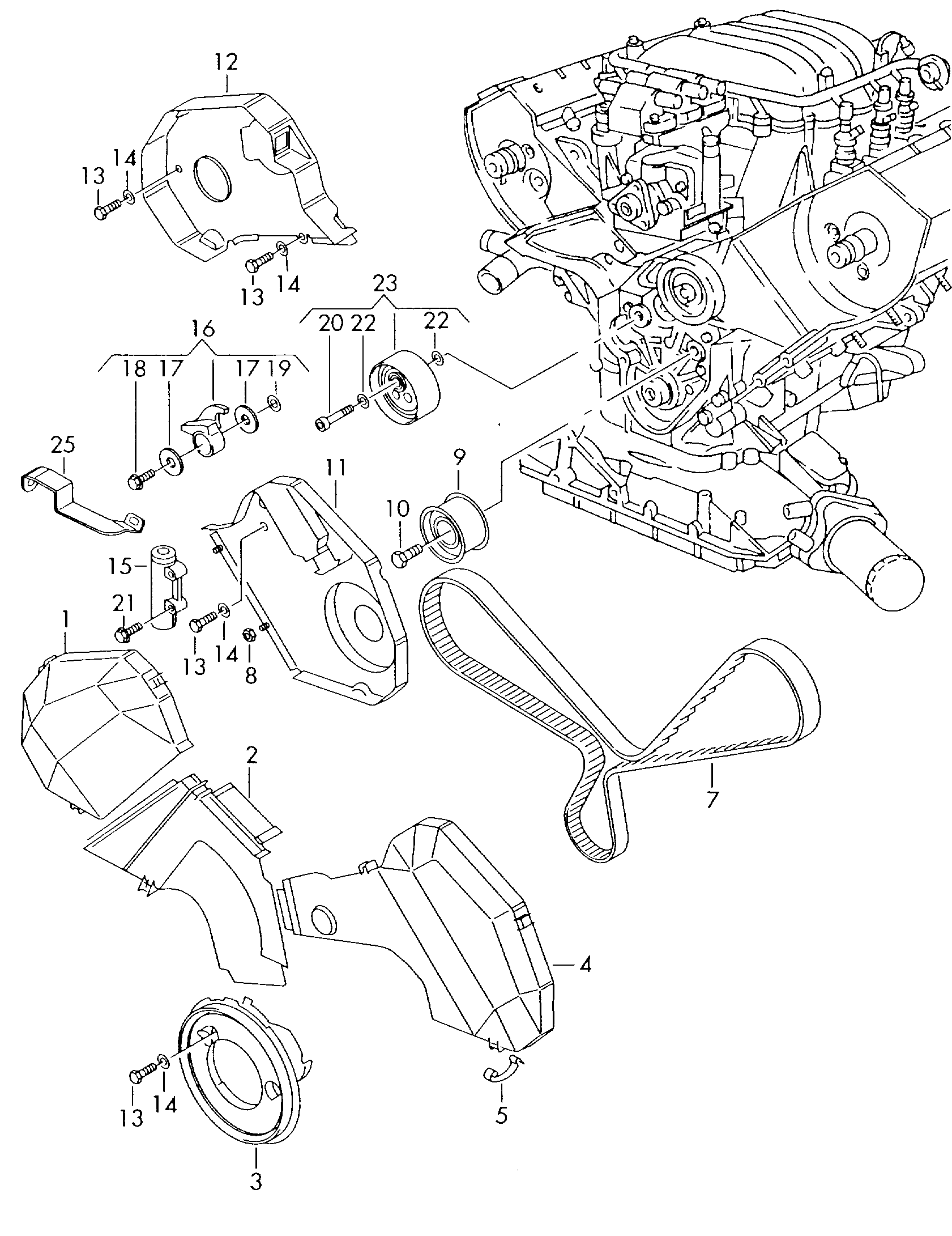 VW (SVW) 078 109 479 E - Tensioner, timing belt parts5.com