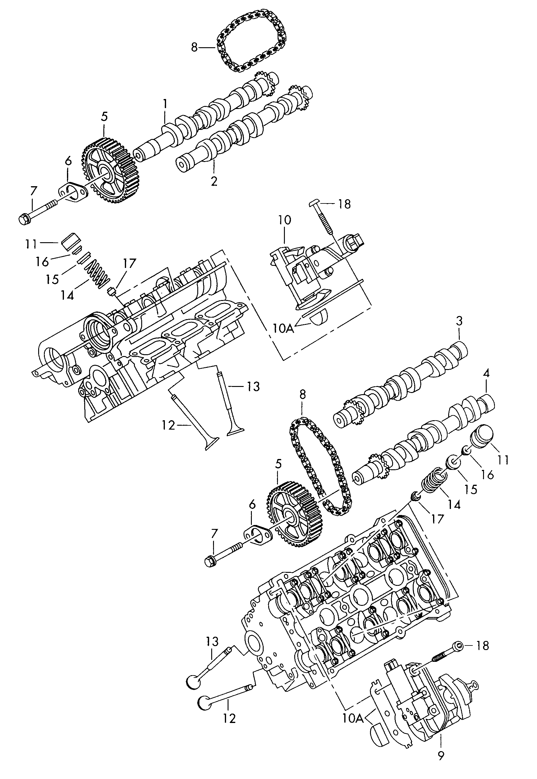 Seat 058 109 601 C - Впускной клапан parts5.com