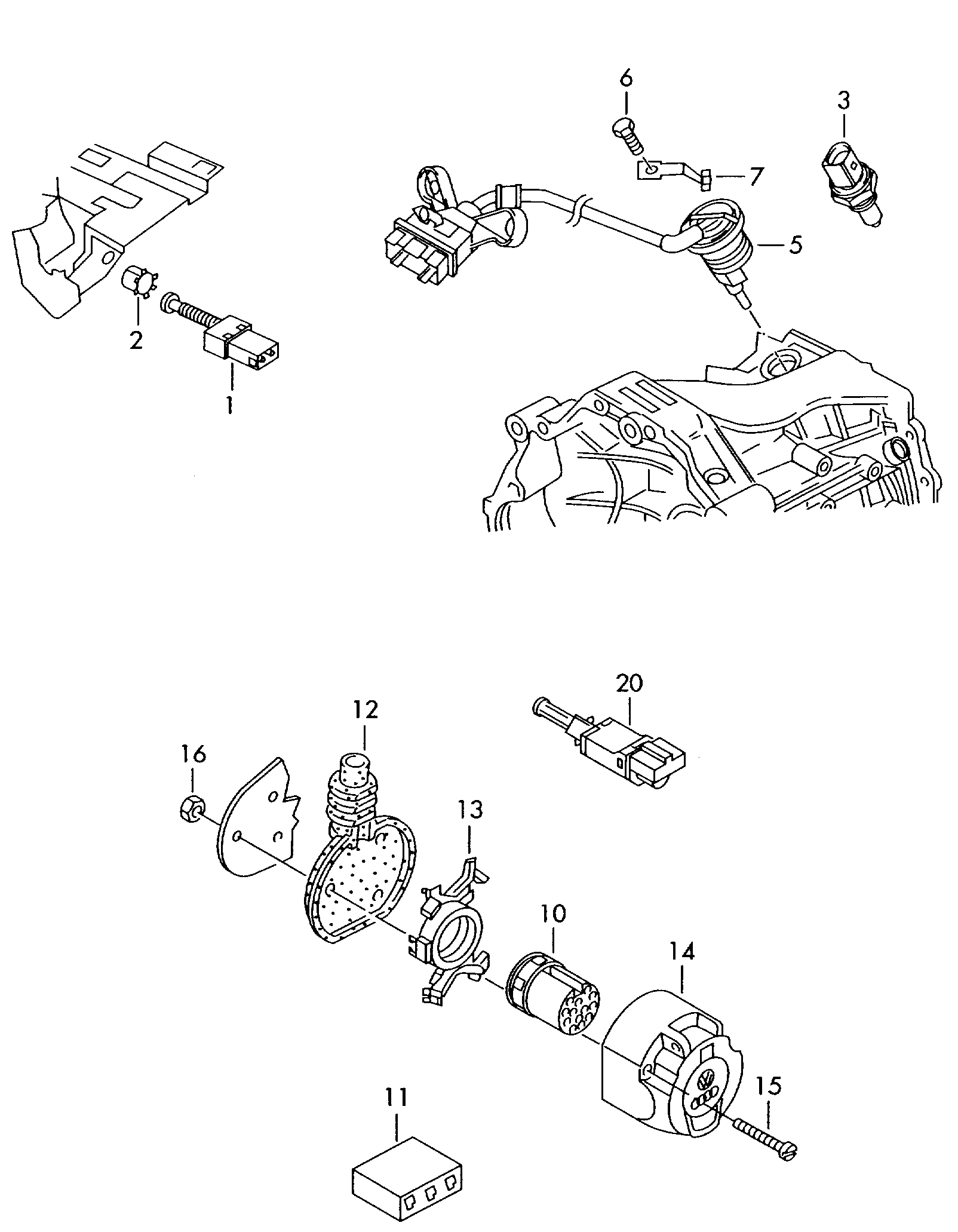 Skoda 443 945 515 - Выключатель фонаря сигнала торможения parts5.com