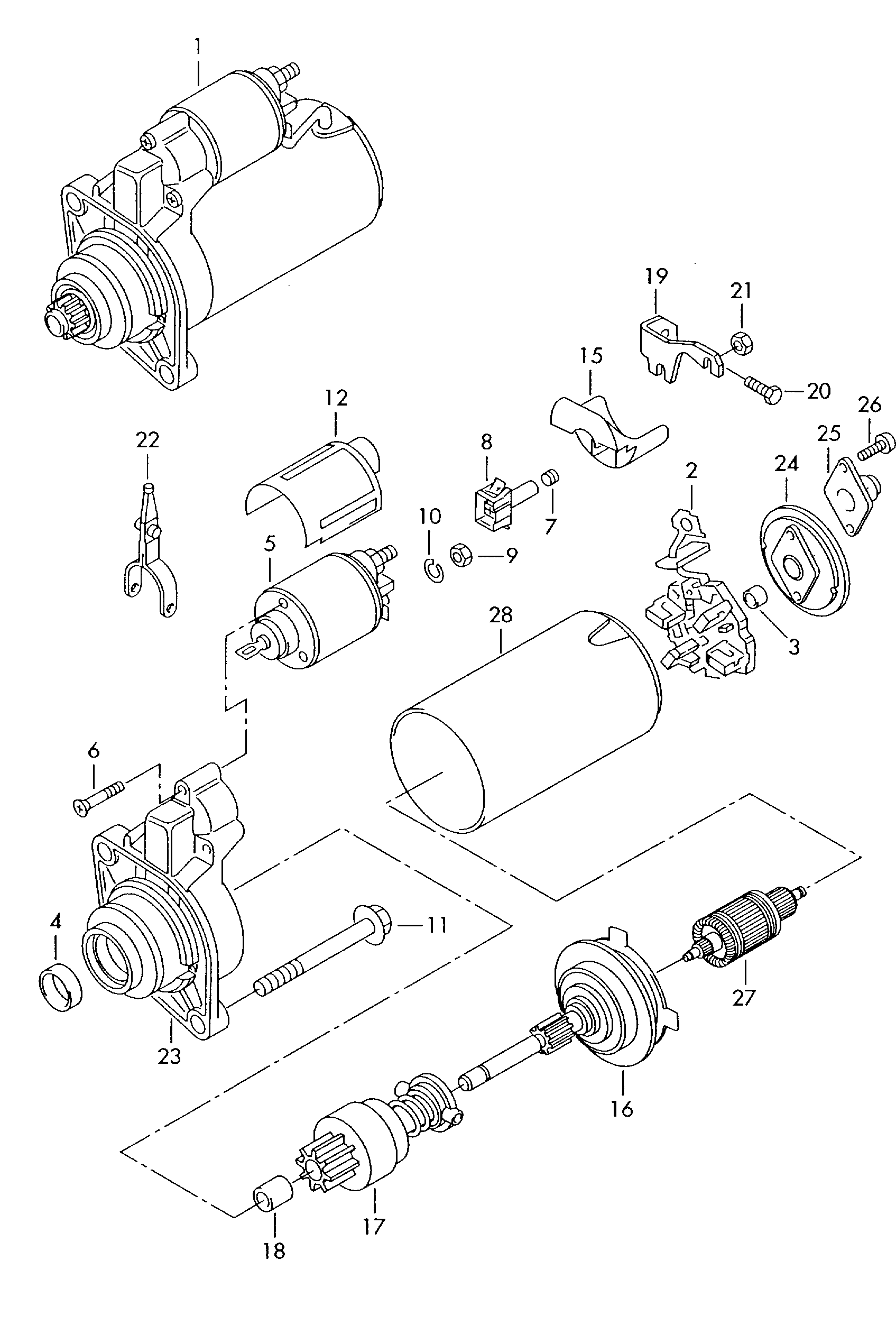 Seat 068 911 024 EX - Стартер parts5.com