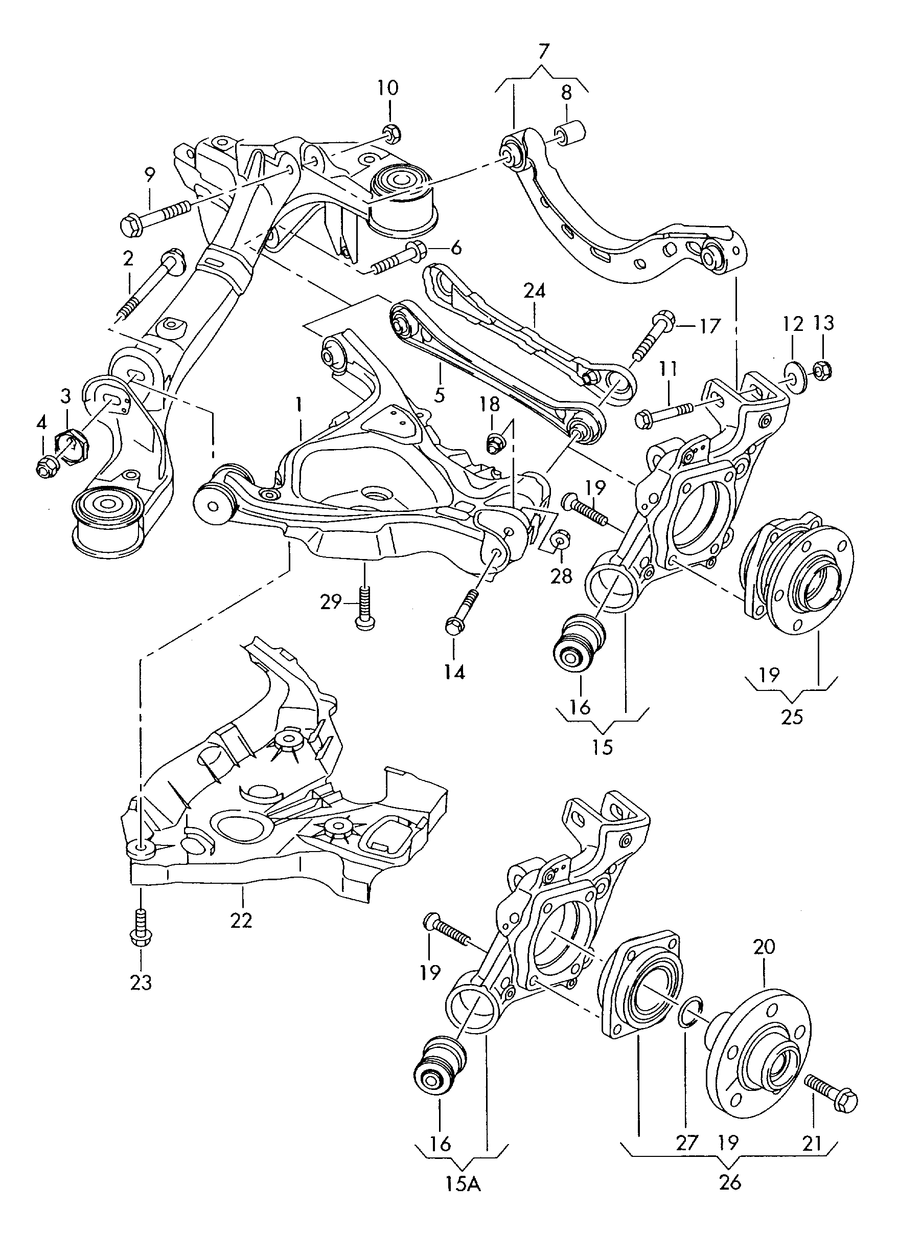 AUDI 4F0598625A - Комплект подшипника ступицы колеса parts5.com