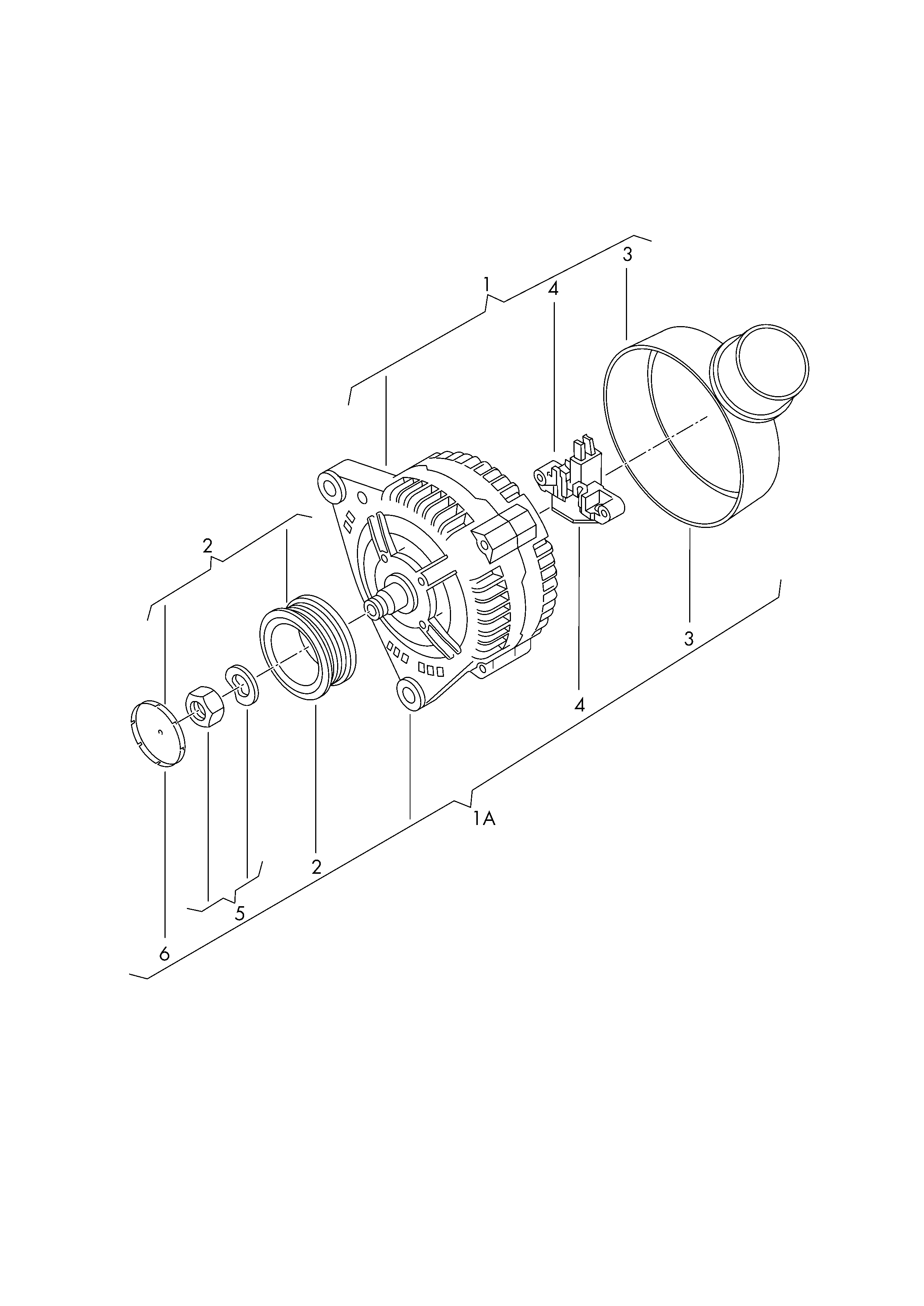 AUDI 06E 903 119 P - Шкив генератора, муфта parts5.com