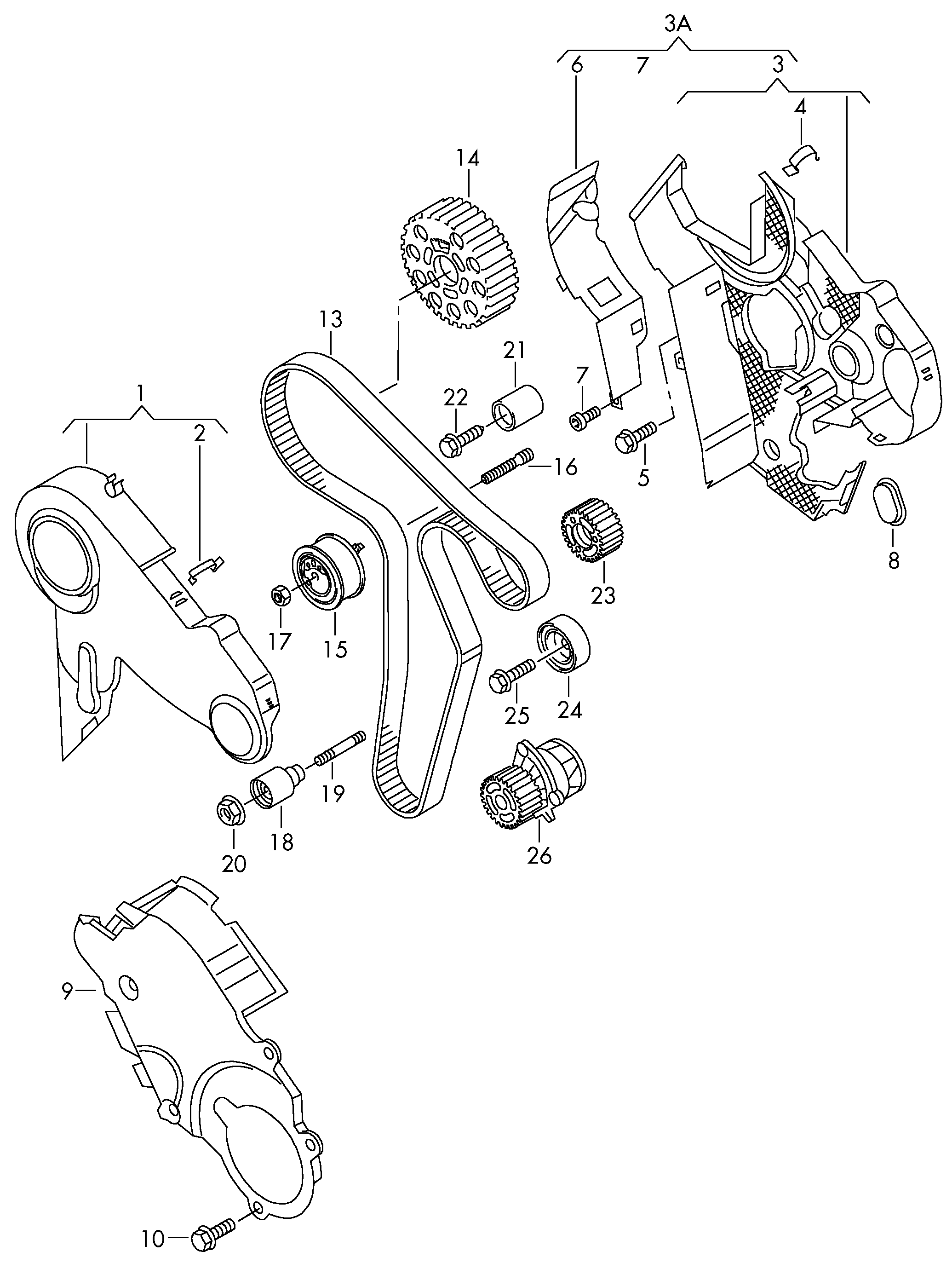 VAG 03L 109 119G - Зубчатый ремень ГРМ parts5.com