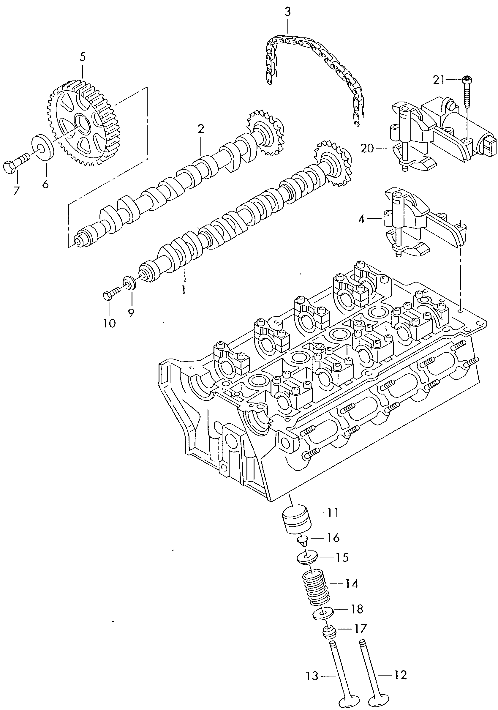 Skoda 058 109 088 E - Шестерня привода распределительного вала parts5.com