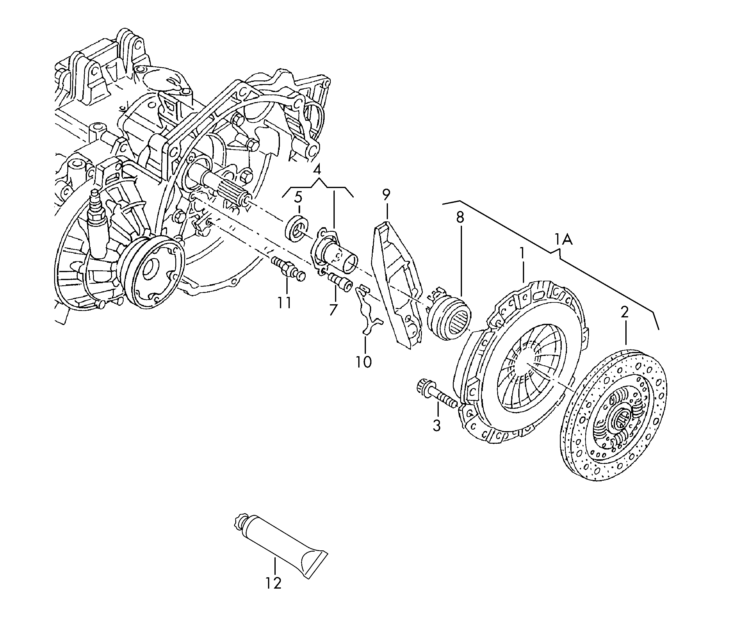 Seat 02J 141 719B - Возвратная вилка, система сцепления parts5.com