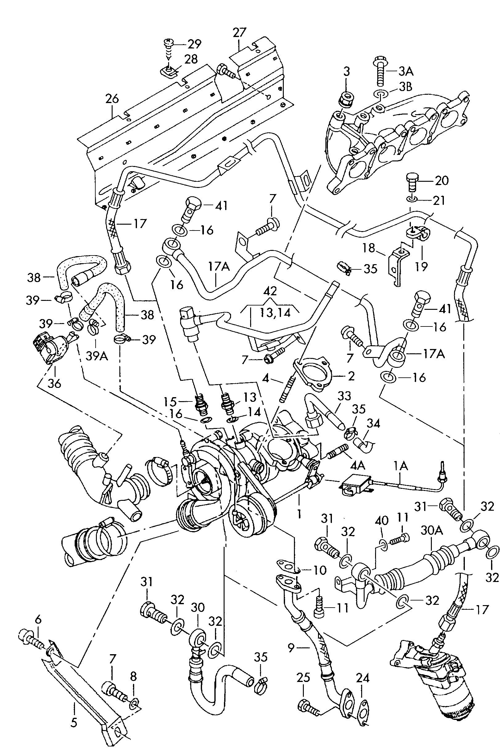 AUDI 06A 145 704 B - Картридж, группа корпуса компрессора parts5.com