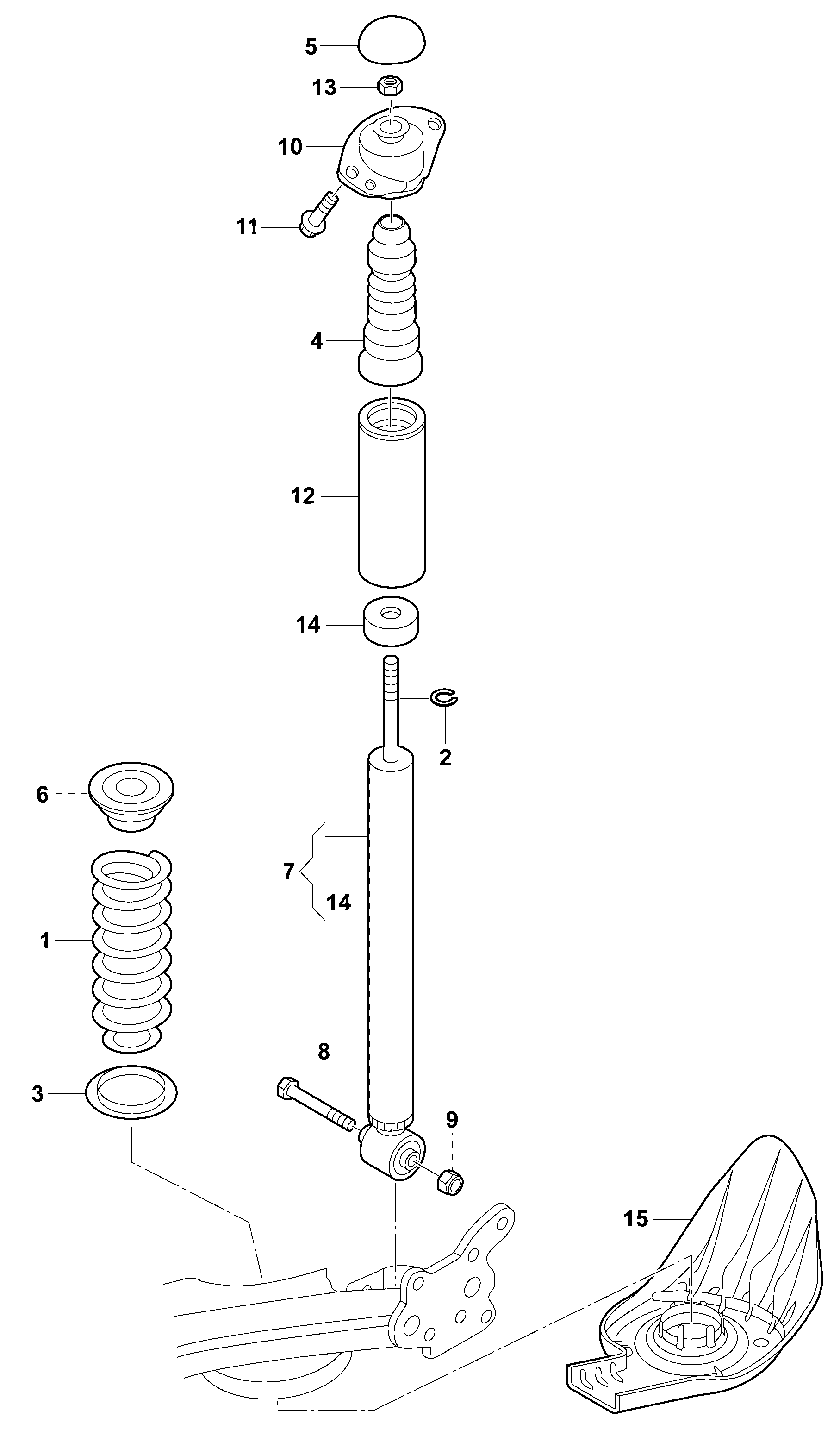 VW 1J0 512 131 C - Отбойник, демпфер амортизатора parts5.com