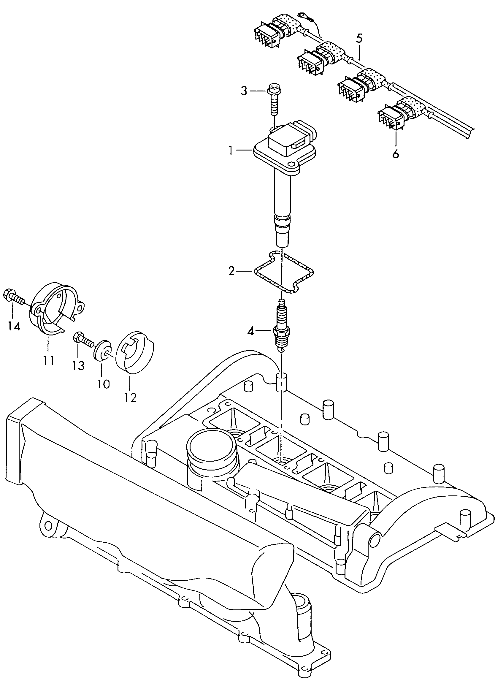 AUDI 06B 905 115 E - Катушка зажигания parts5.com