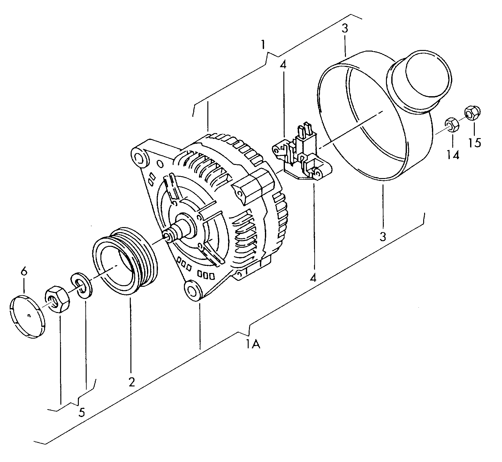 AUDI 038 903 018 PX - Генератор parts5.com