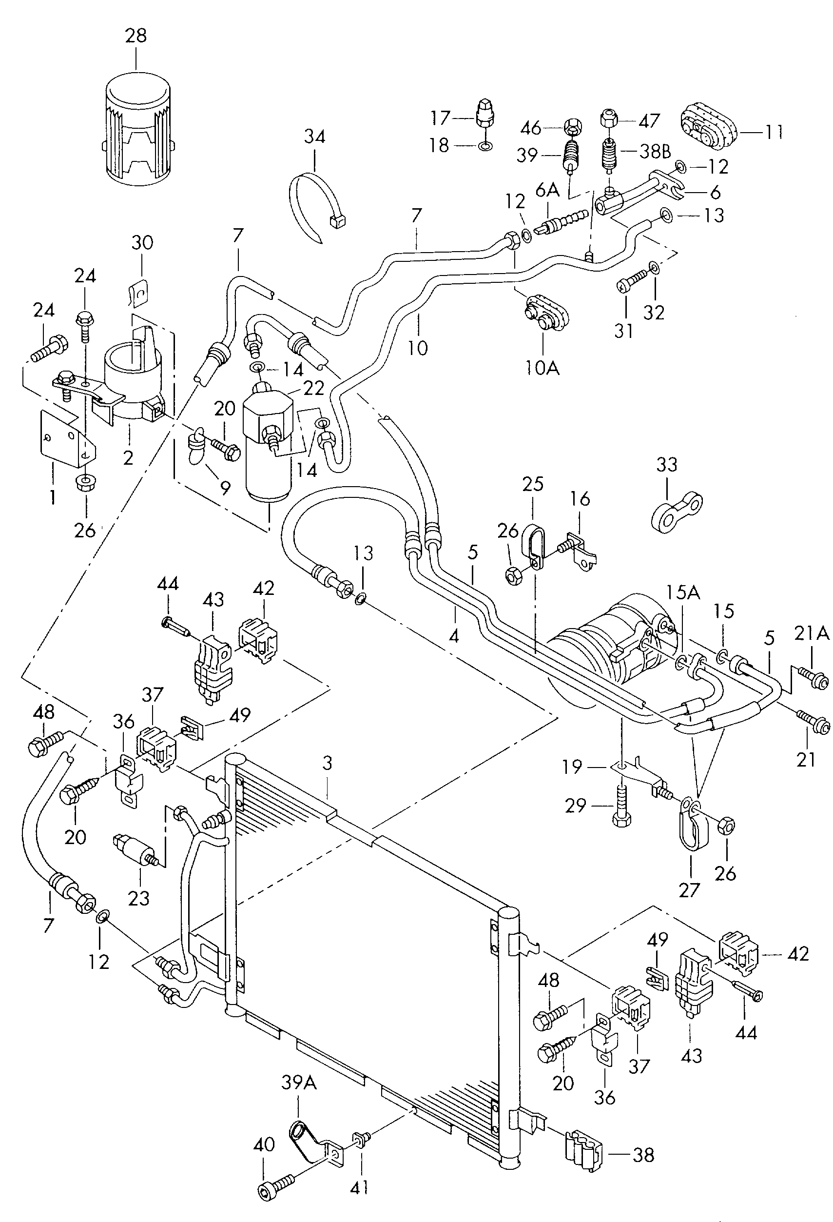 VW 7H0-820-896 - Ремонтный комплект, кондиционер parts5.com