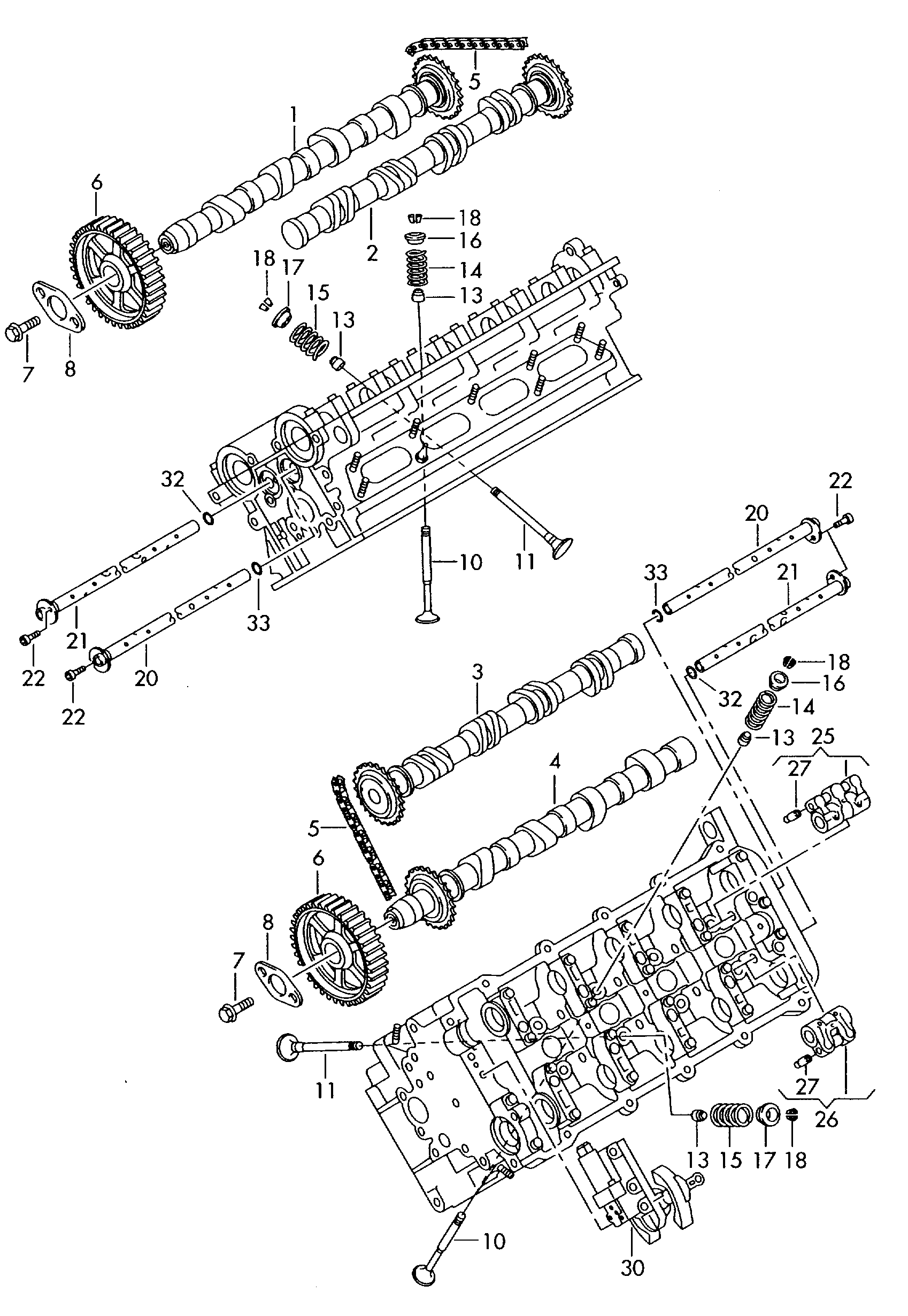 AUDI 058 109 229 B - Цепь привода распредвала parts5.com