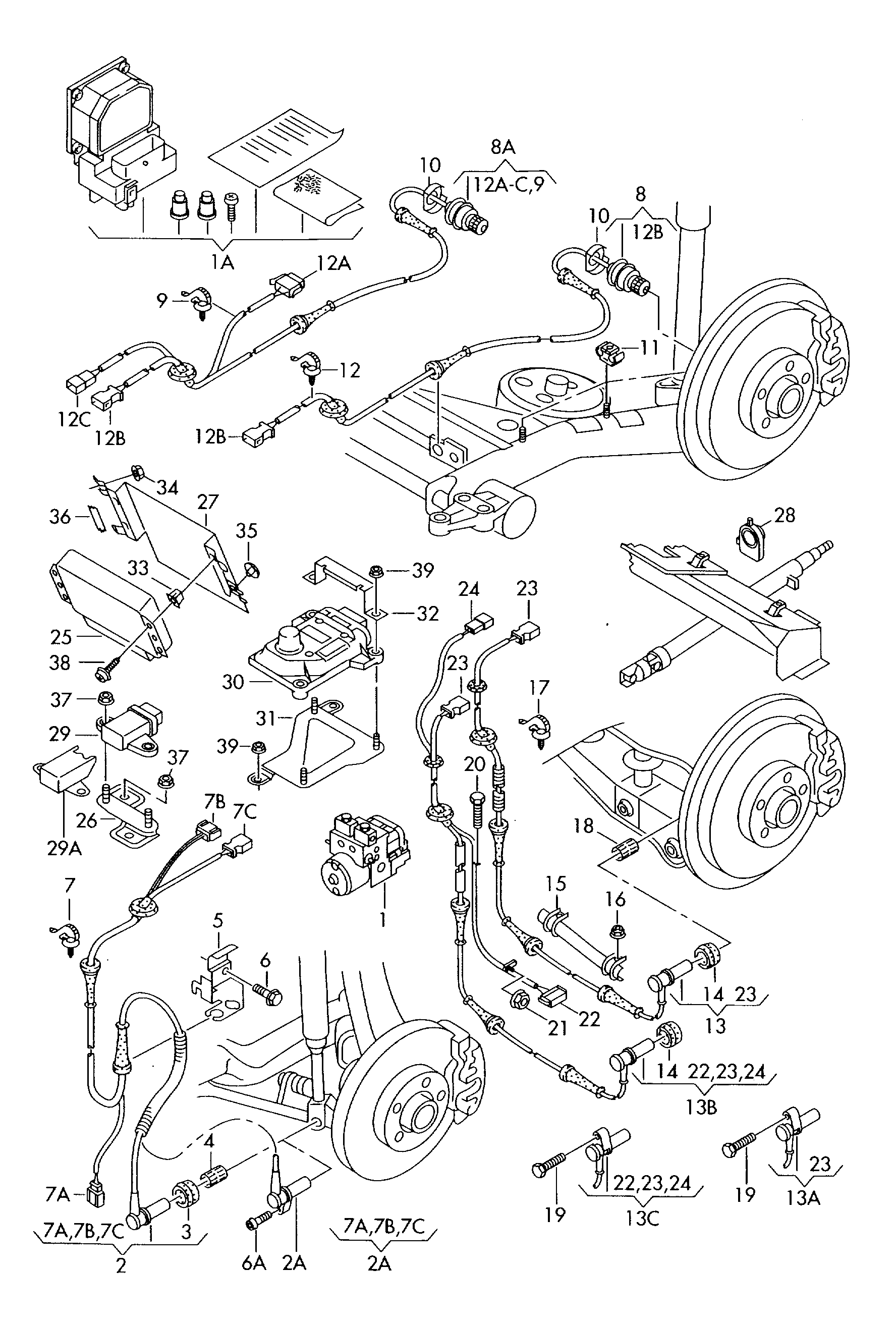 Seat 4B0 927 803 - Датчик ABS, частота вращения колеса parts5.com