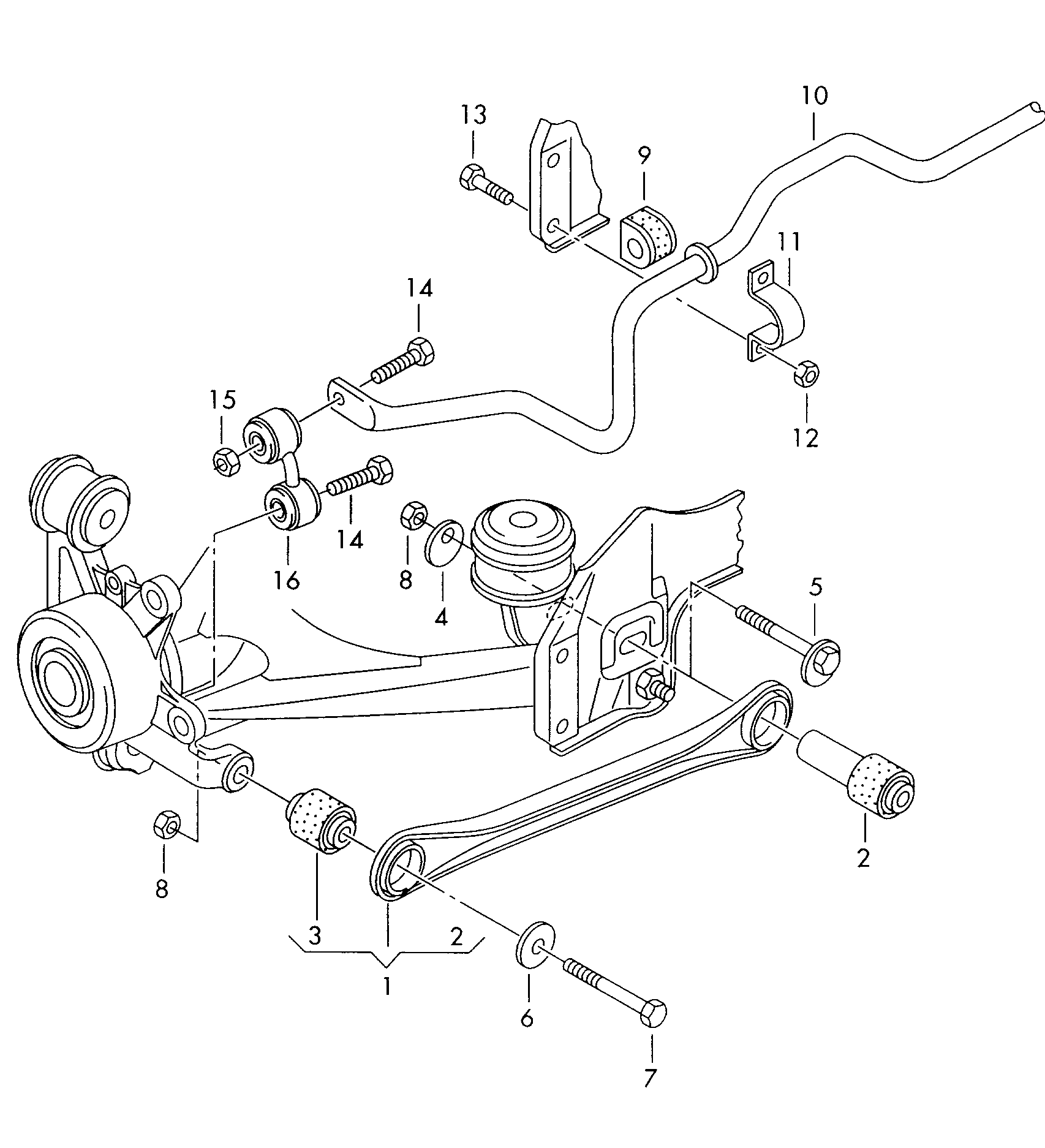 VAG N  10286102 - Монтажный комплект, рычаг подвески колеса parts5.com