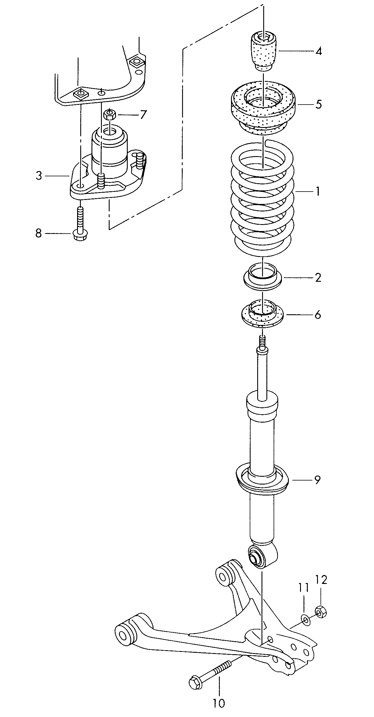 VAG 3B5513031D - Амортизатор parts5.com