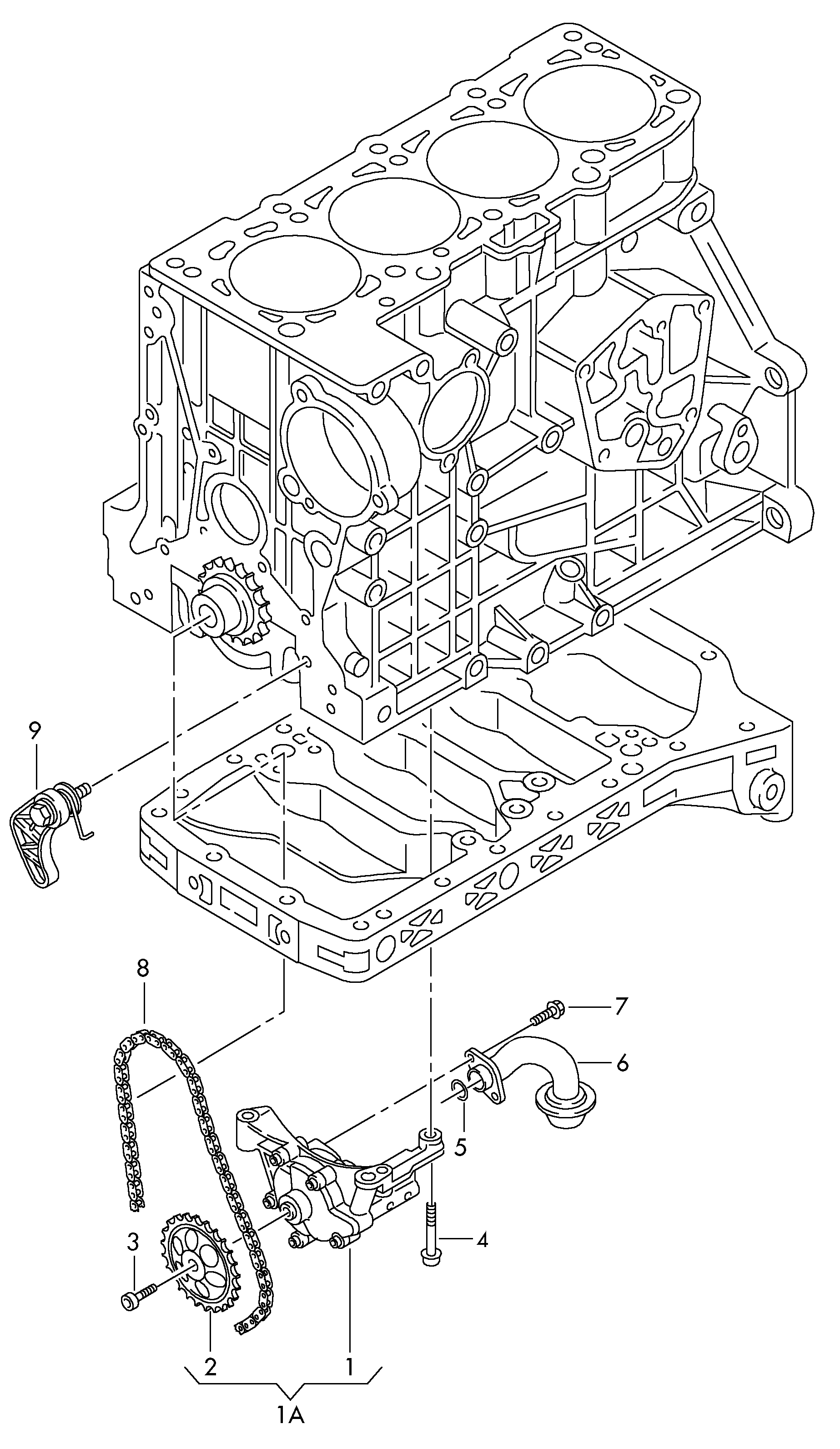 AUDI 06A 115 125 - Цепь, привод маслонасоса parts5.com