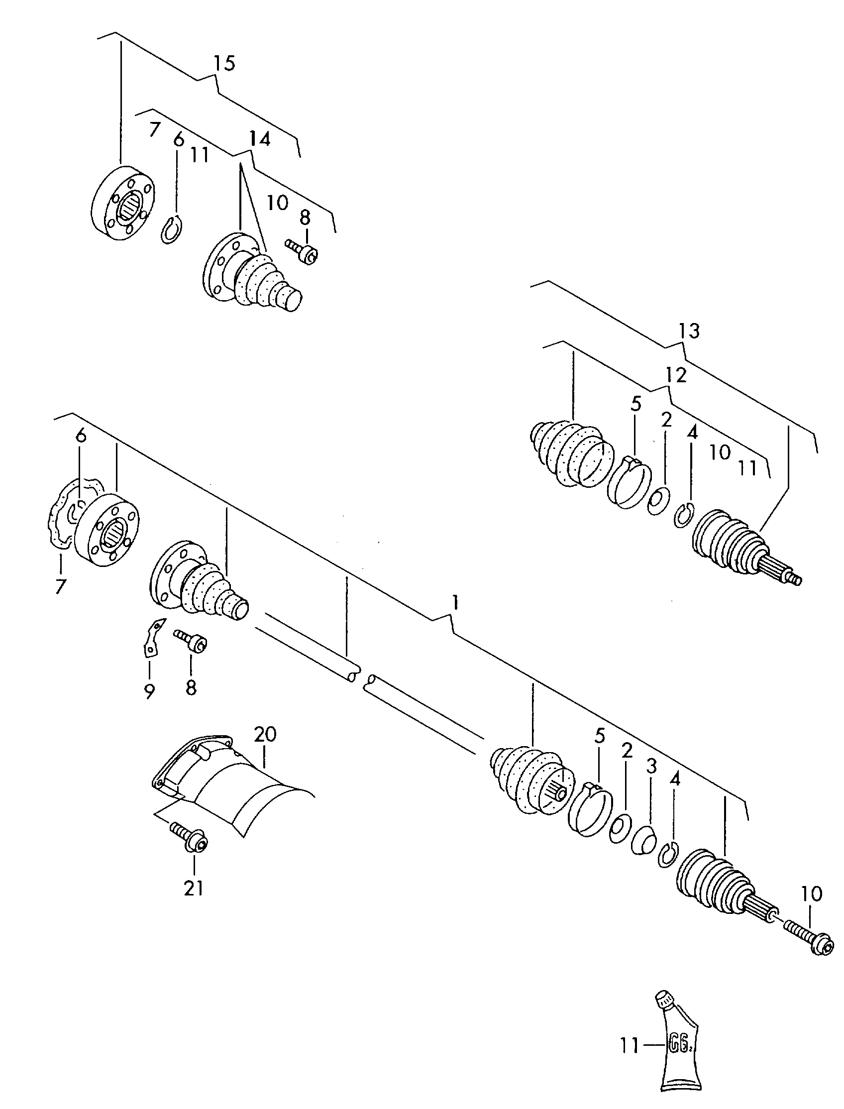 AUDI 8D0 498 201 - Пыльник, приводной вал parts5.com