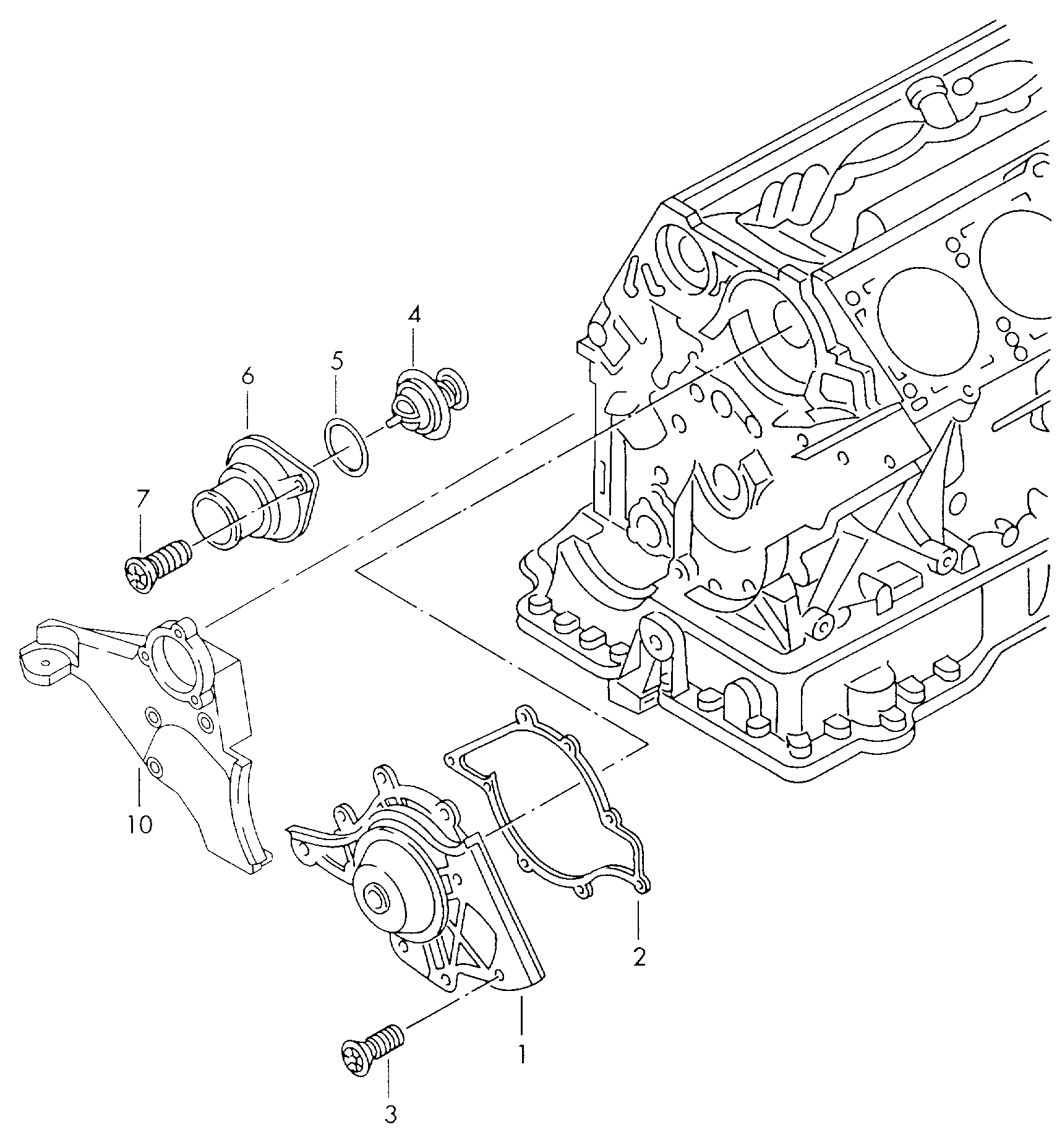 Skoda 077121004P - Водяной насос parts5.com