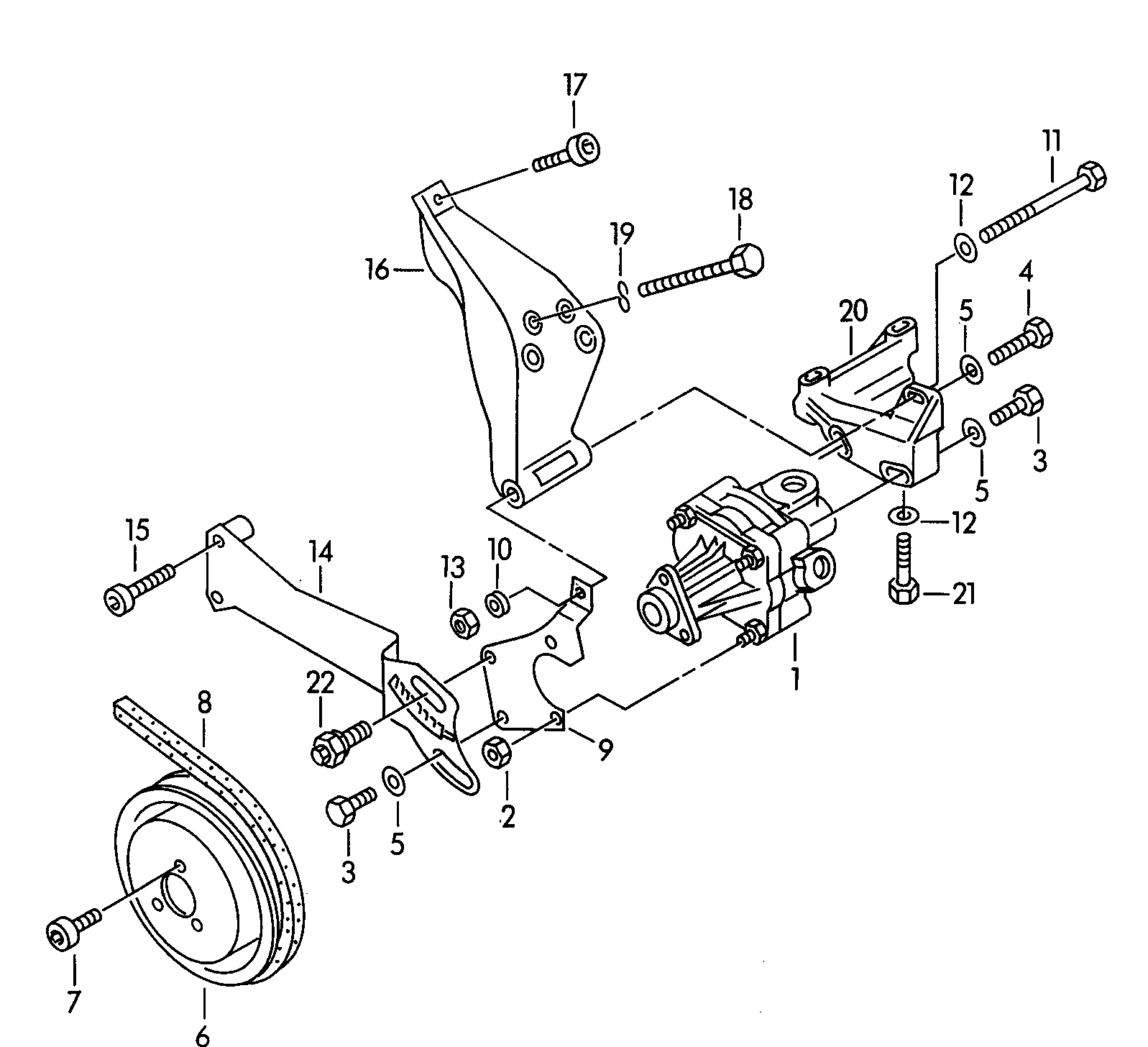 VW 050 121 039 A - Correa trapezoidal parts5.com