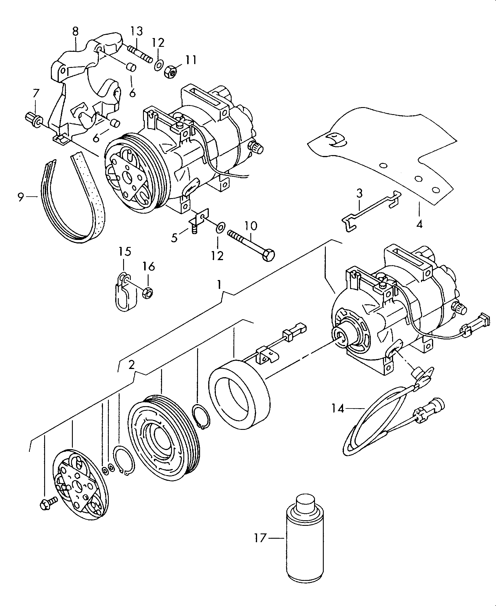 AUDI 078 903 137 P - V-Ribbed Belt parts5.com