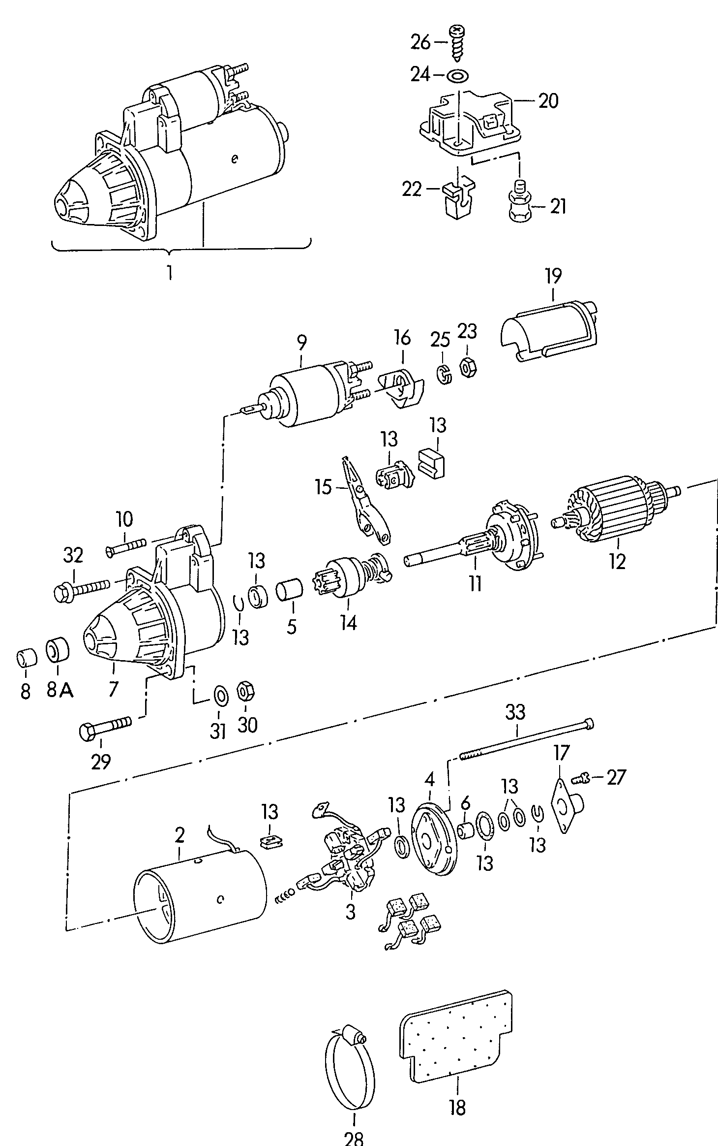 VAG 034911023 X - Стартер parts5.com