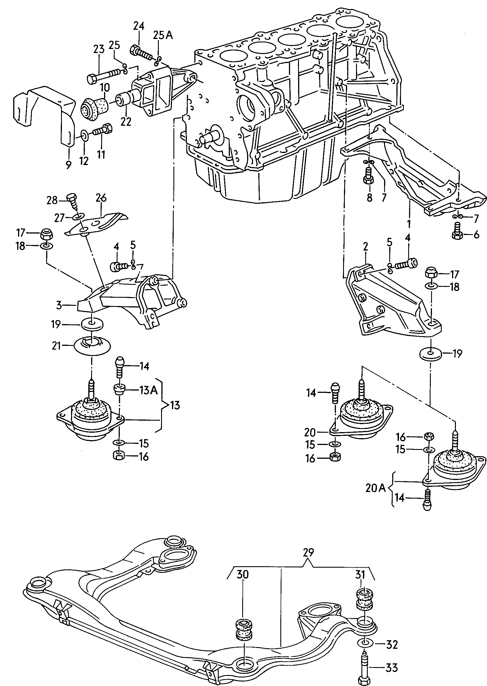 VAG 811 199 339B - Отбойник, подвеска двигателя parts5.com