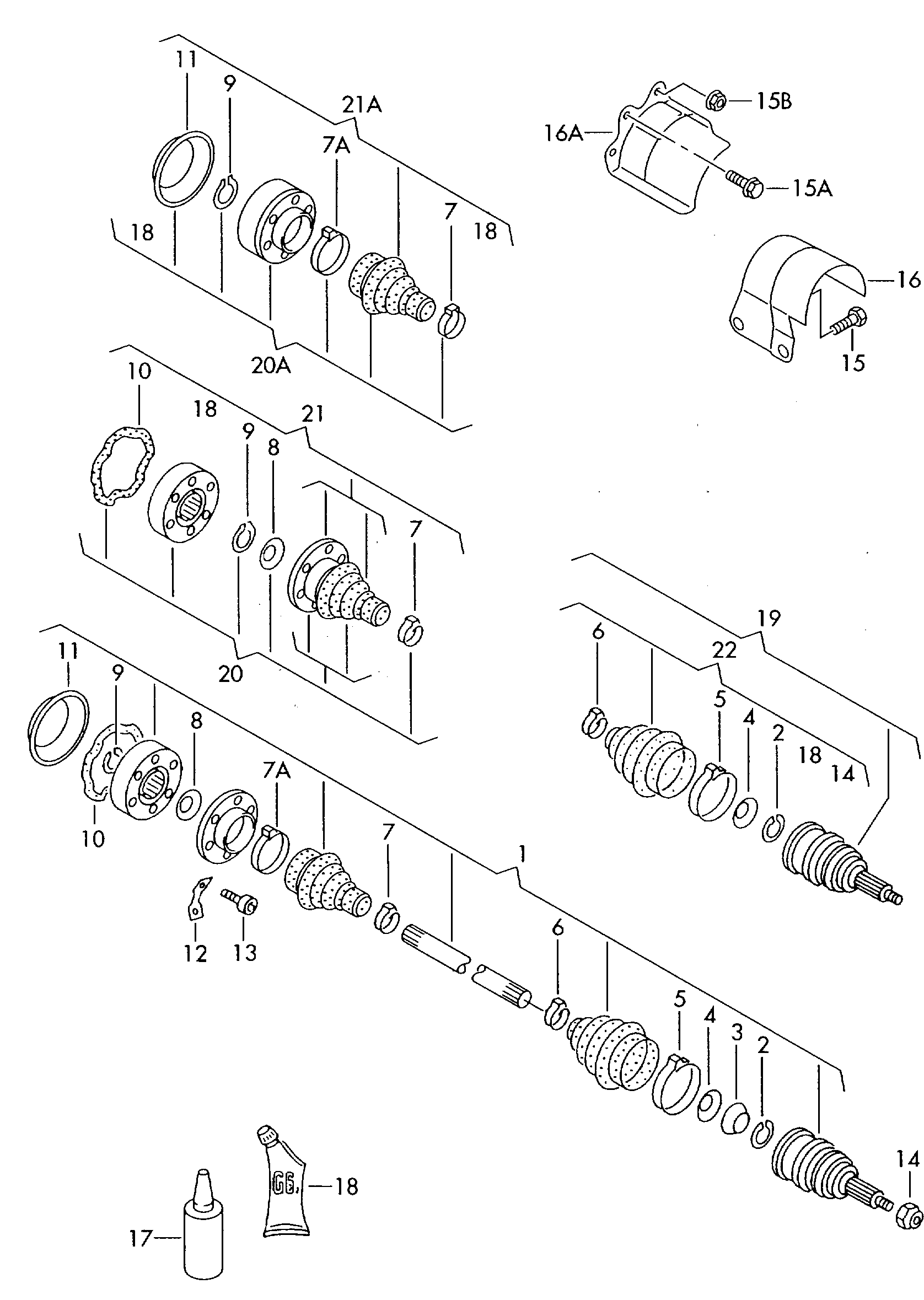 Skoda 1J0 407 271 Q - Приводной вал parts5.com