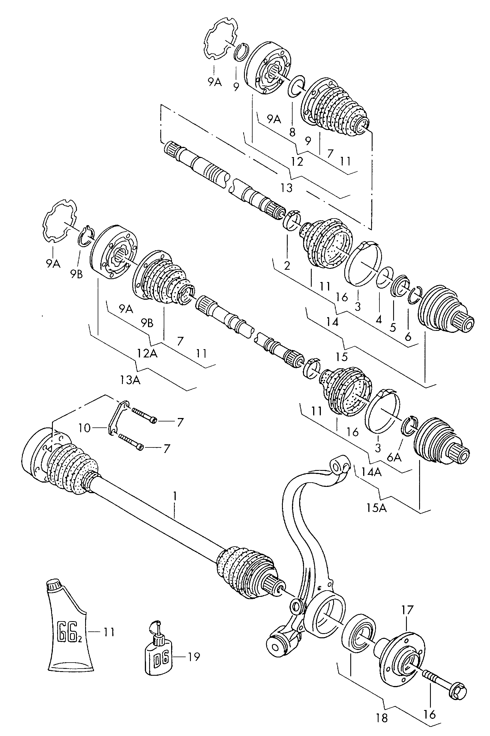 VAG 8D0598625A - Комплект подшипника ступицы колеса parts5.com