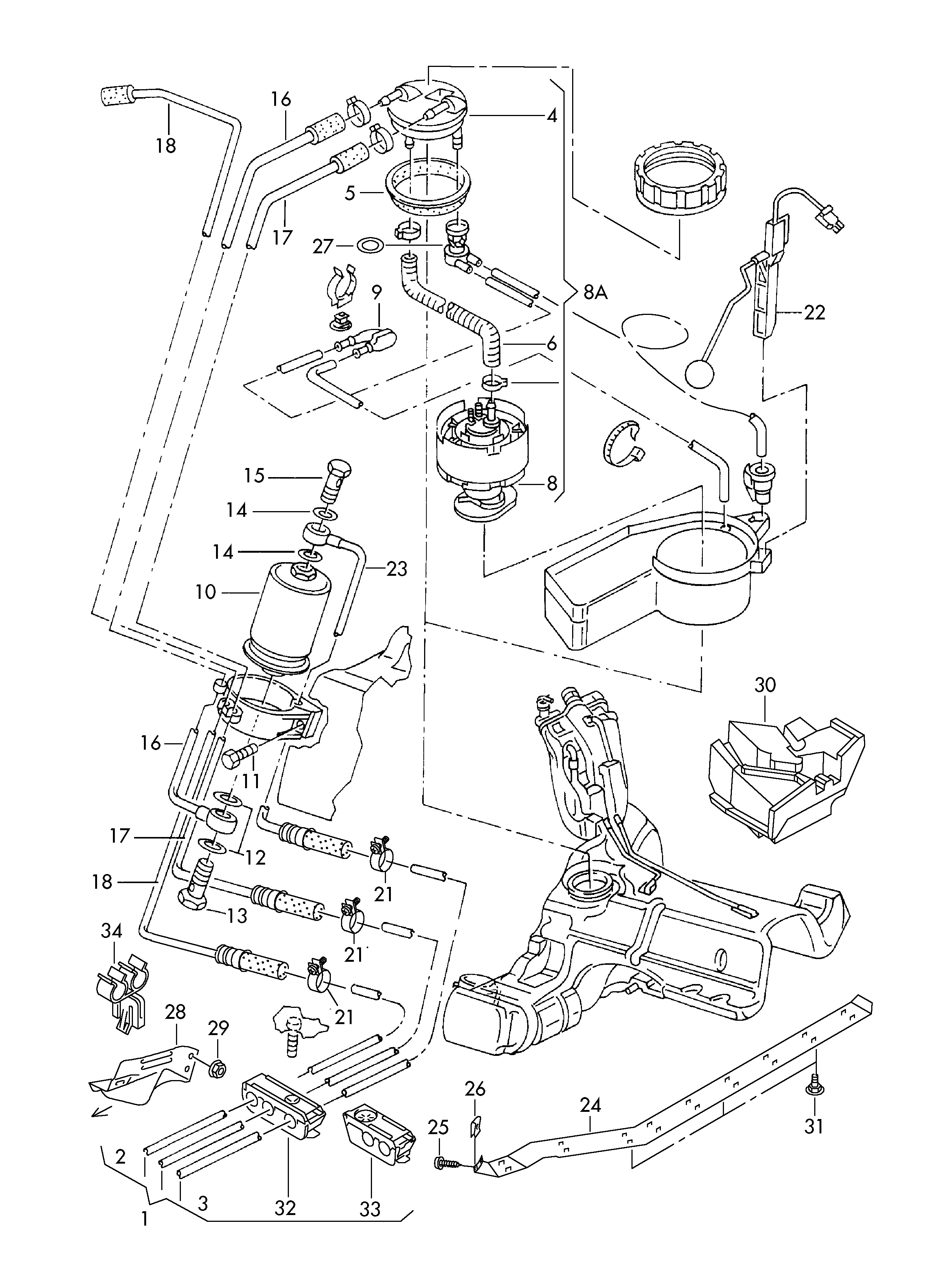 Seat 441 201 511 C - Топливный фильтр parts5.com