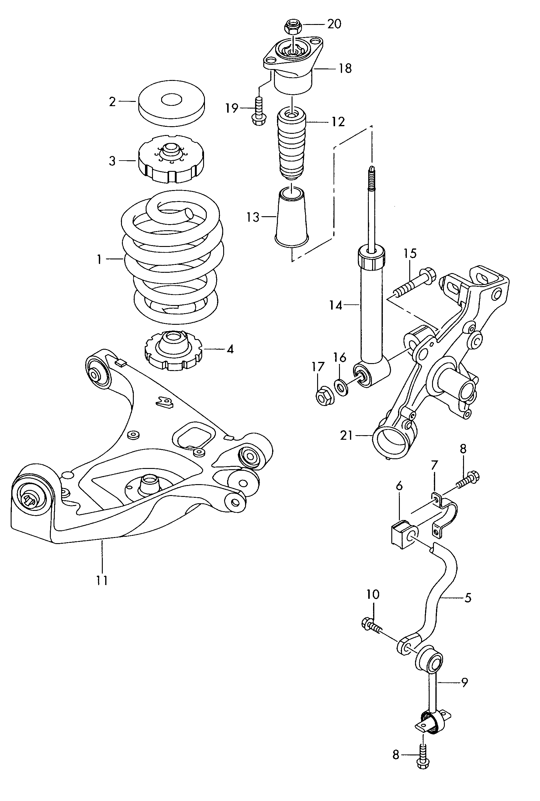 Skoda 4B0512131N - Отбойник, демпфер амортизатора parts5.com