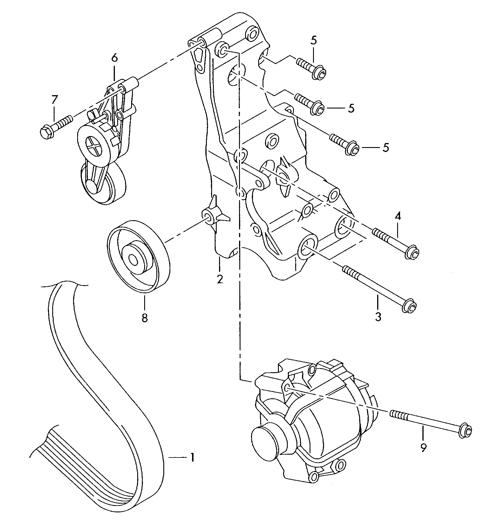 Seat 06B903341B - Направляющий ролик, поликлиновый ремень parts5.com