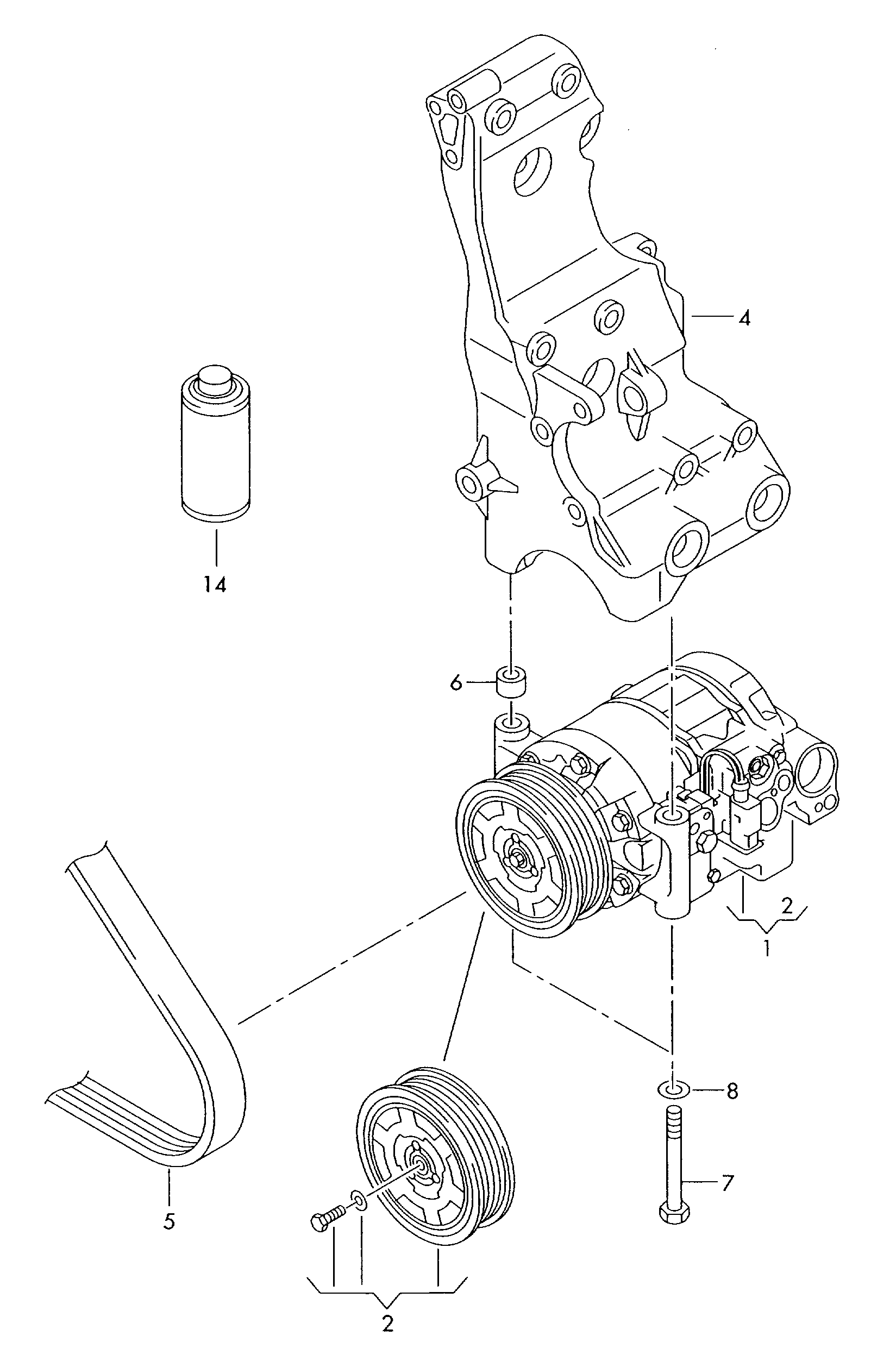 VAG 4F0260810G - Compressor, air conditioning parts5.com