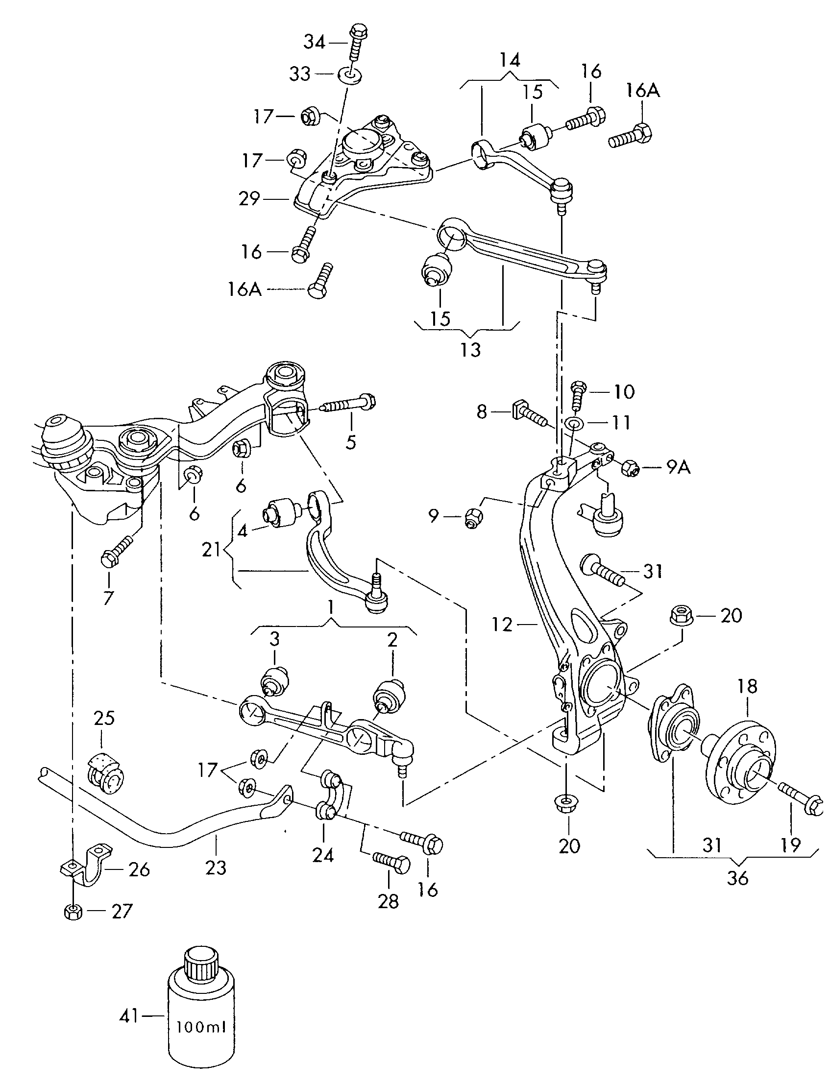 Seat 8E0 407 509 P - Рычаг подвески колеса parts5.com