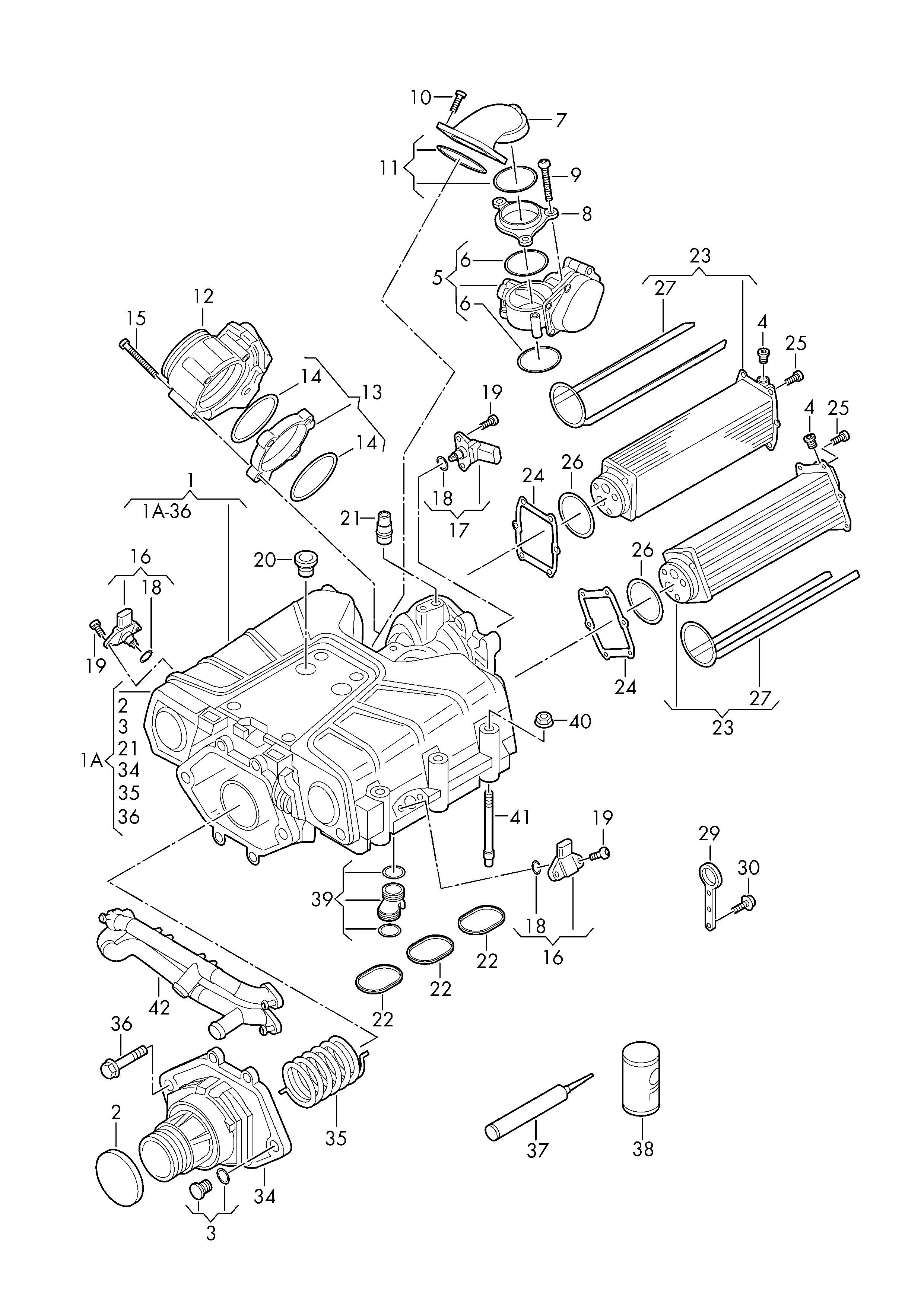 VW 038 906 051 J - Датчик, давление во впускной трубе parts5.com