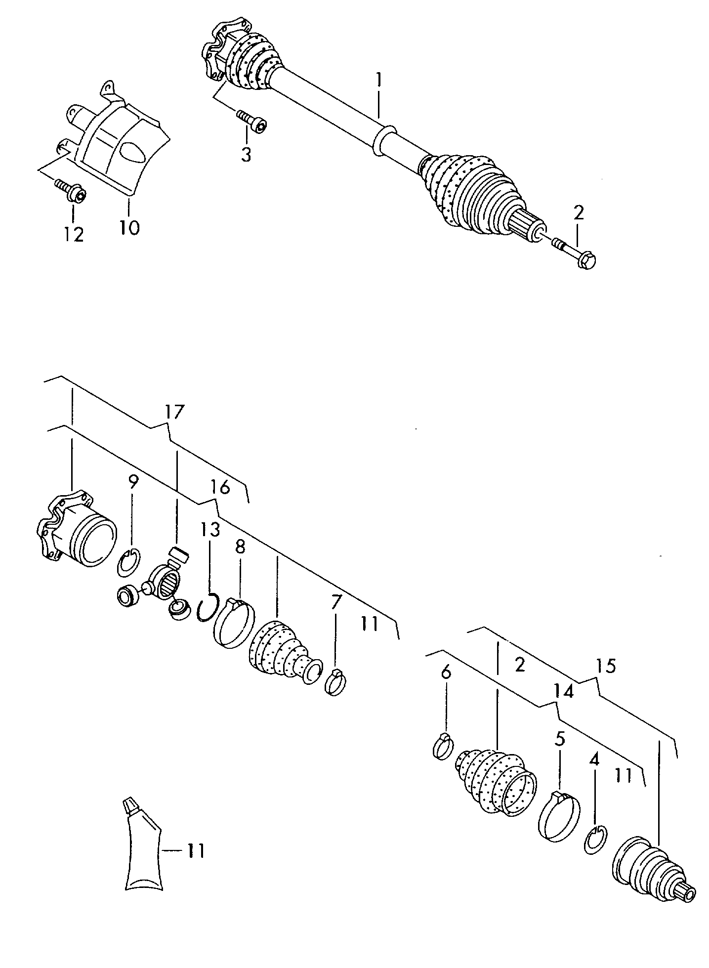 VW 8K0 498 201 B - Пыльник, приводной вал parts5.com