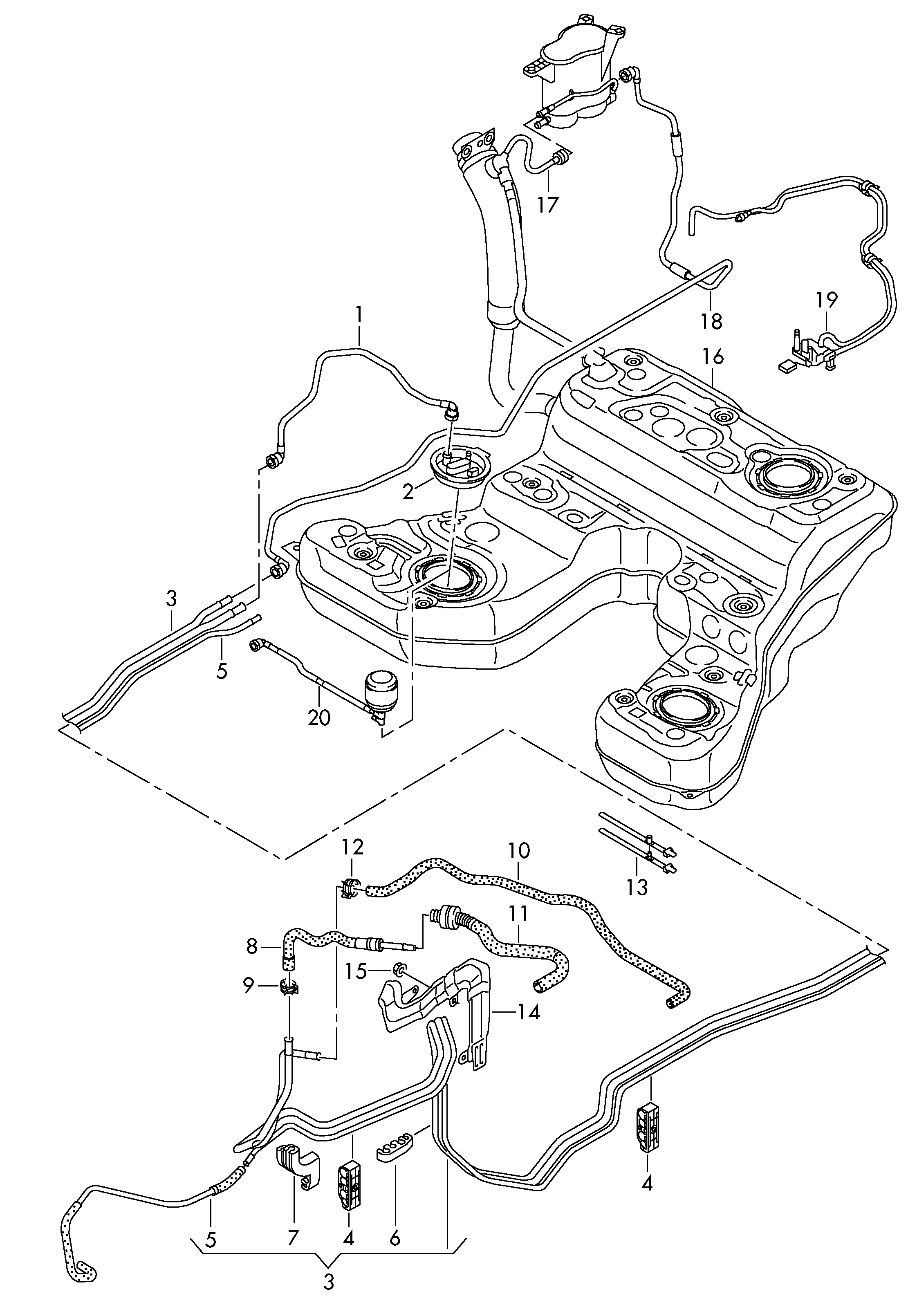 AUDI 4H0 201 511A - Топливный фильтр parts5.com