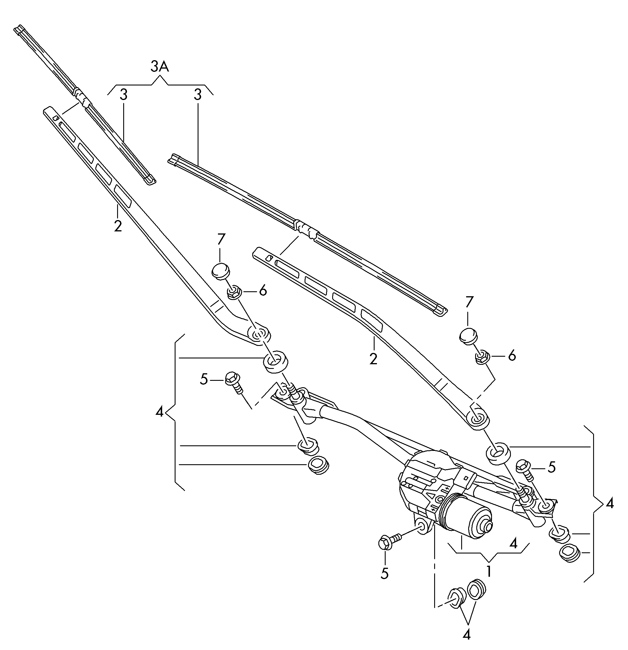 AUDI 4H1955425B - Щетка стеклоочистителя parts5.com