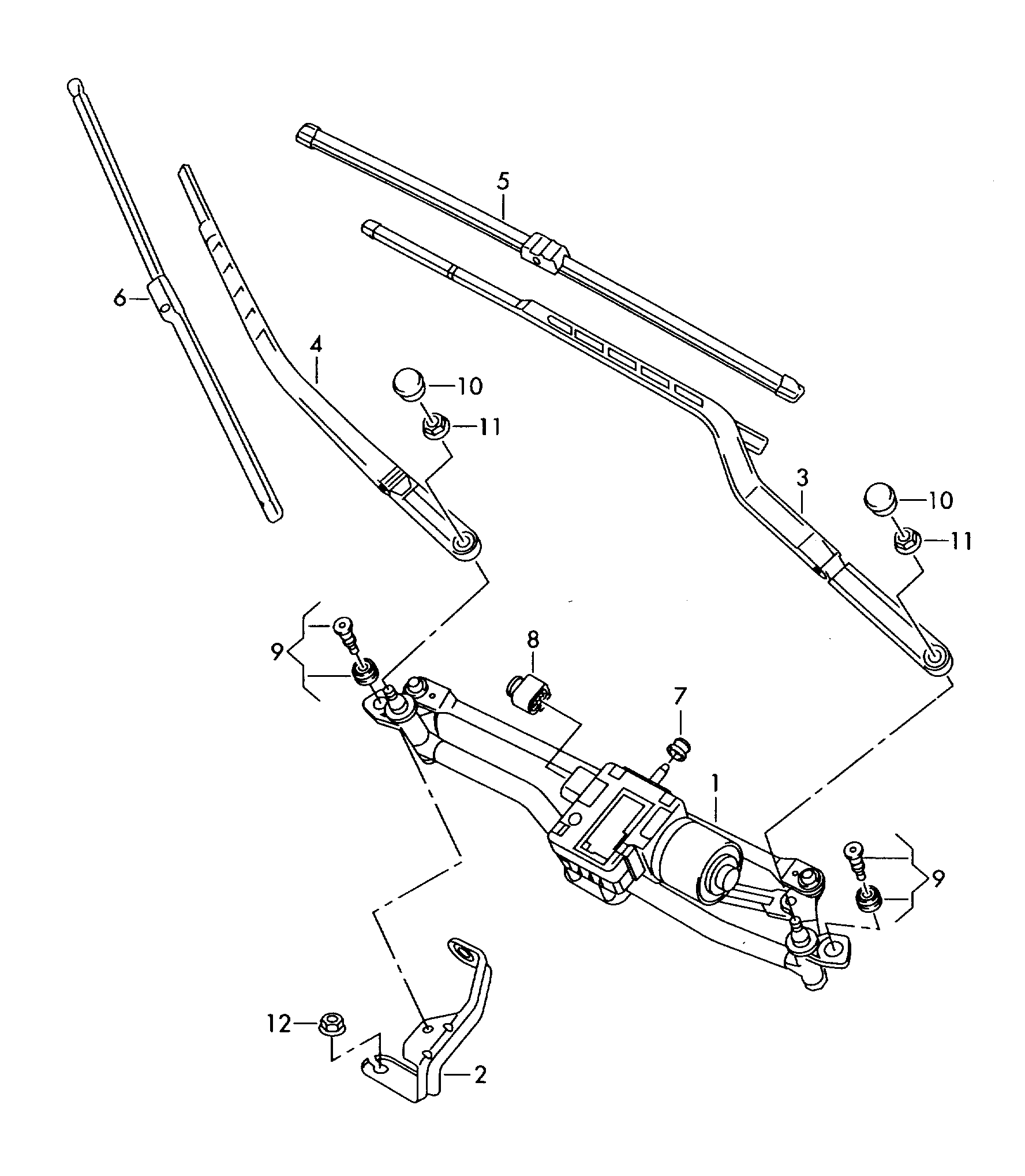 VW 8P1955426H - Aero wiper blade parts5.com