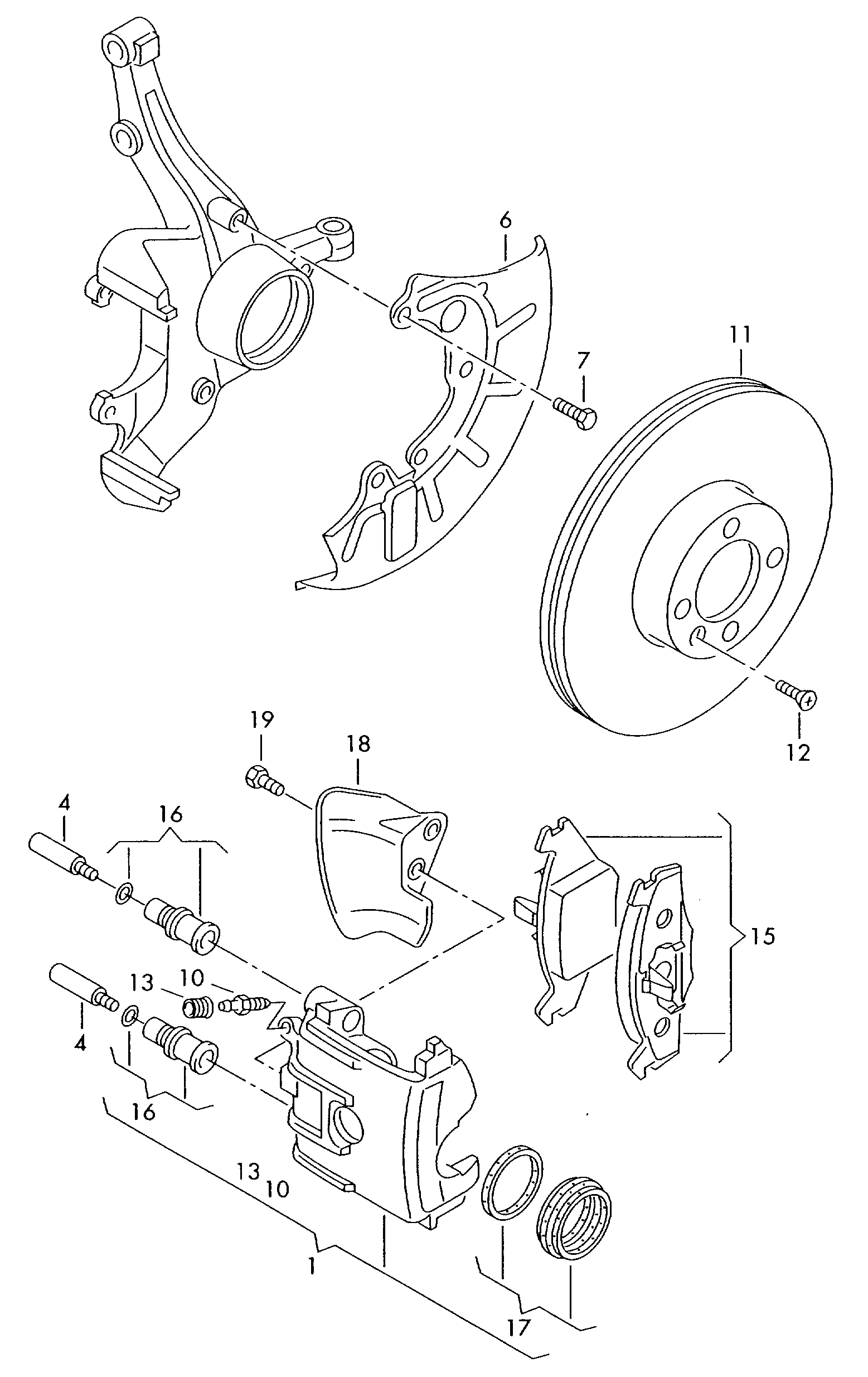 VW 6Q0615311D - Отражатель, защита, тормозной диск parts5.com