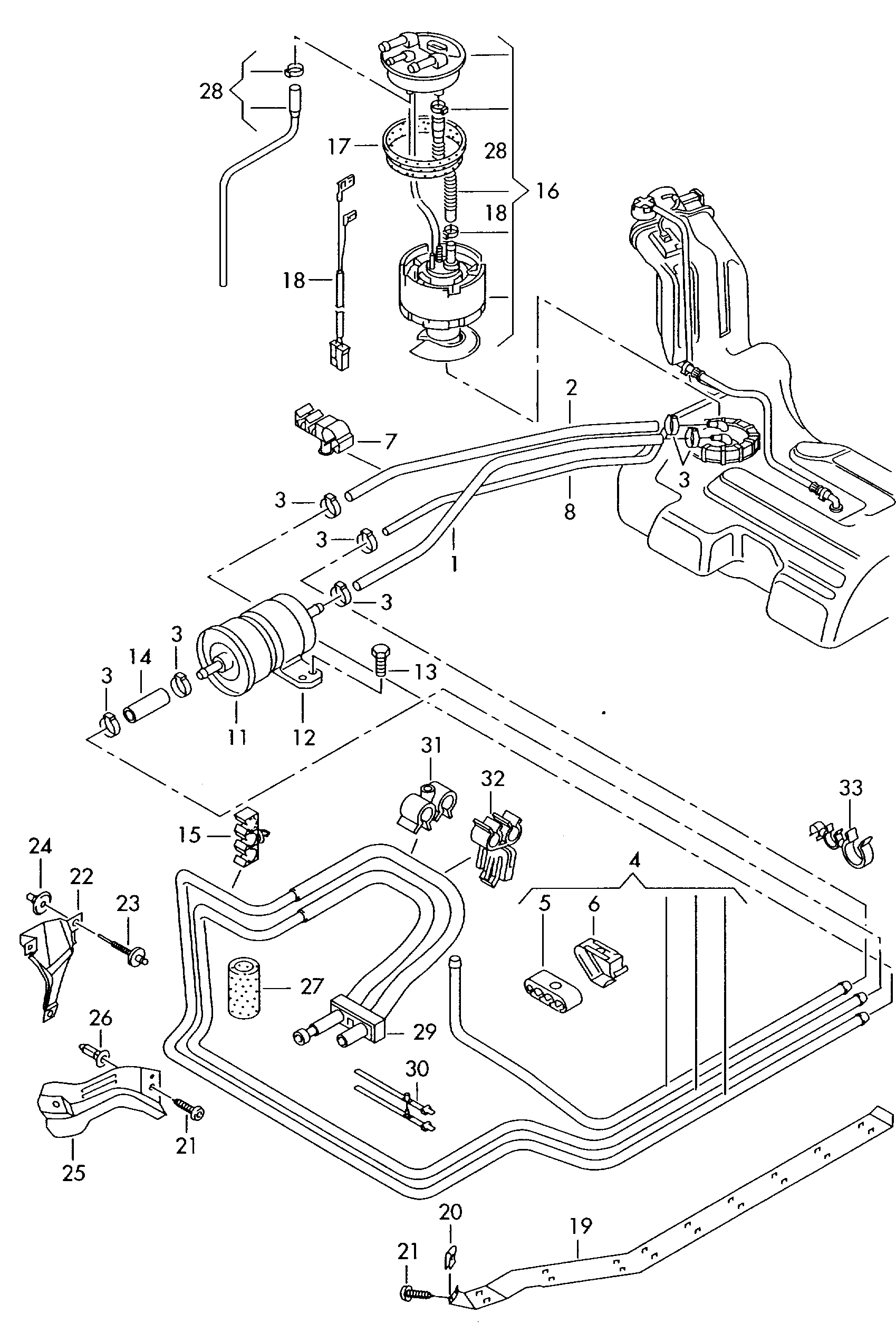 VAG 4B0201541C - Топливопровод parts5.com