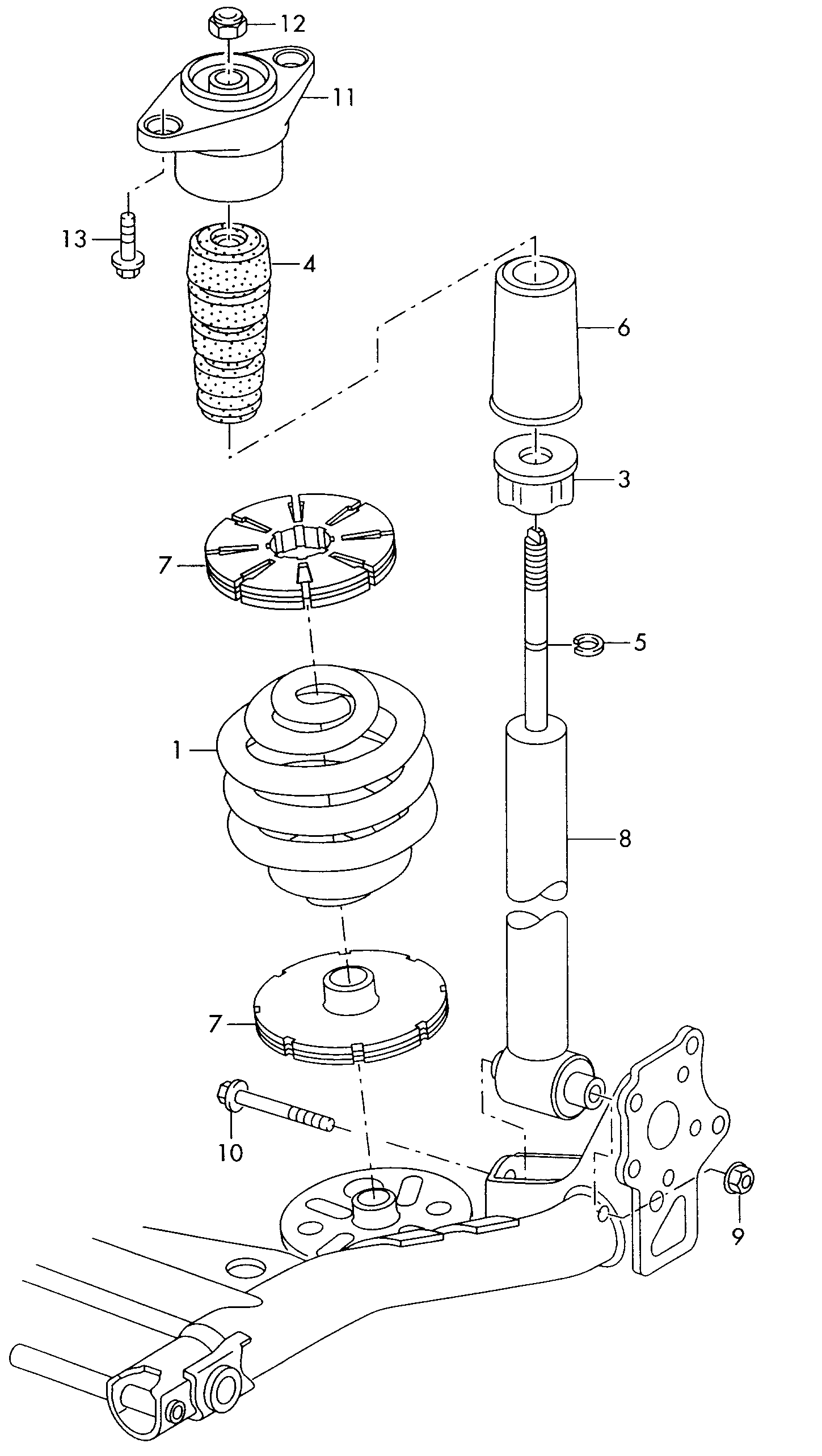 AUDI 4B0513031R - Амортизатор parts5.com