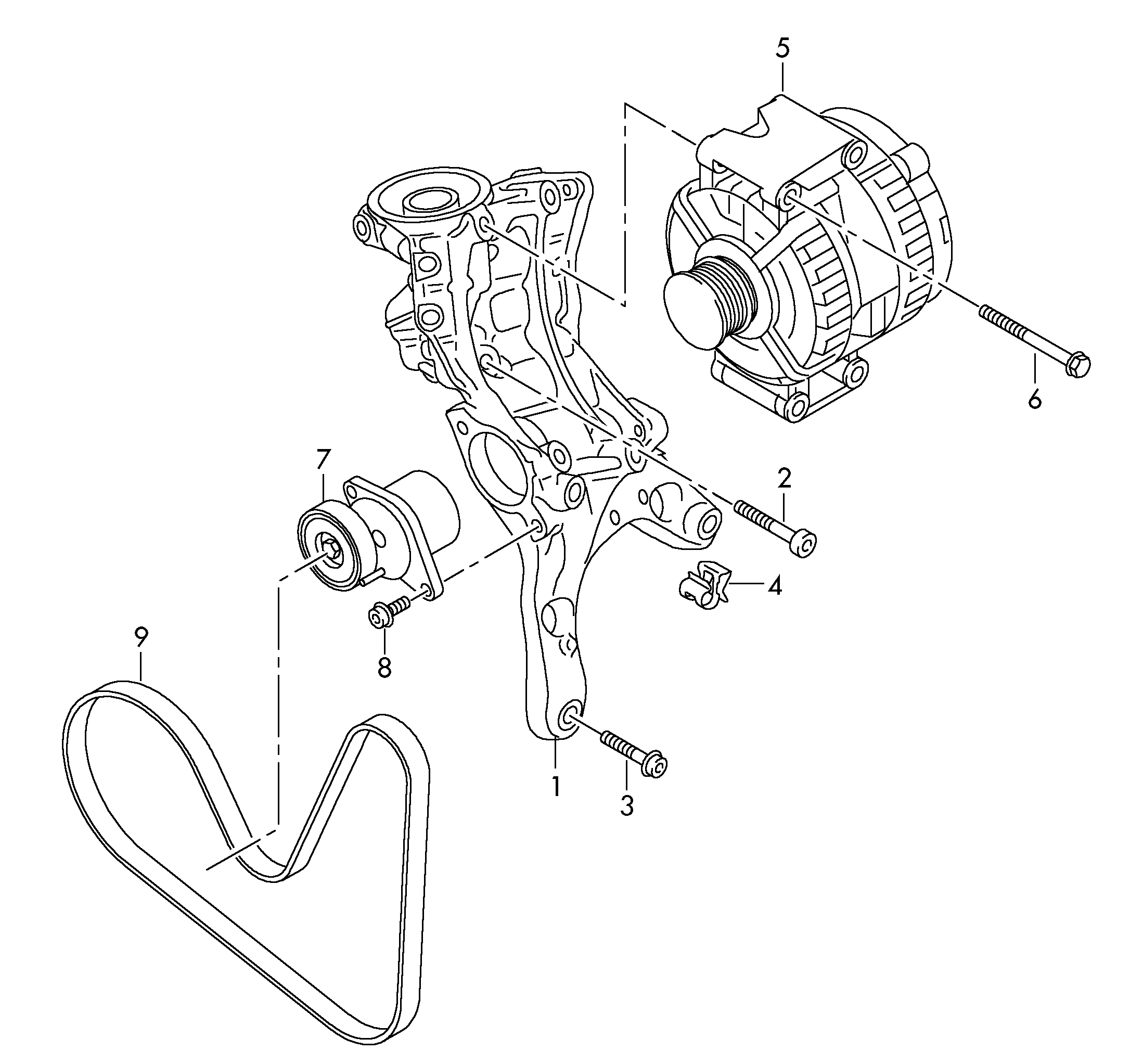 Seat 06J 260 849F - Поликлиновой ремень parts5.com