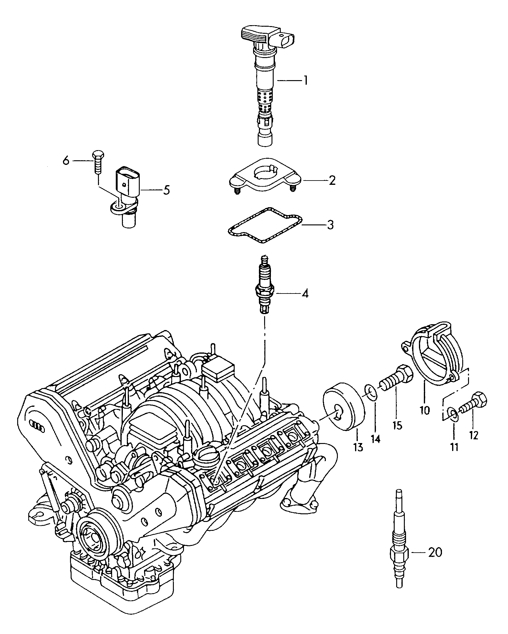 AUDI 101 905 615 A - Свеча зажигания parts5.com