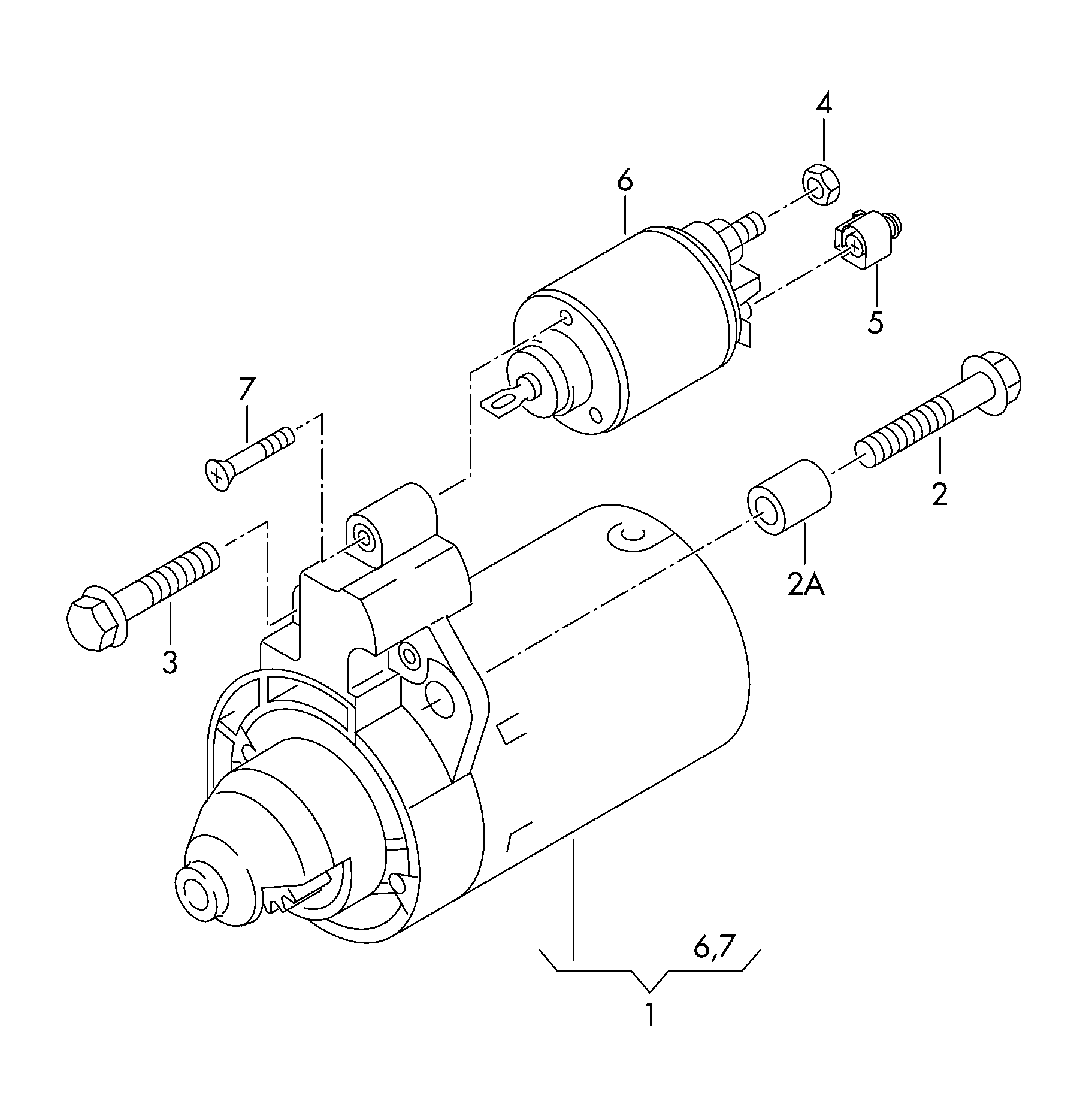 VAG 03L 911 021 H - Стартер parts5.com