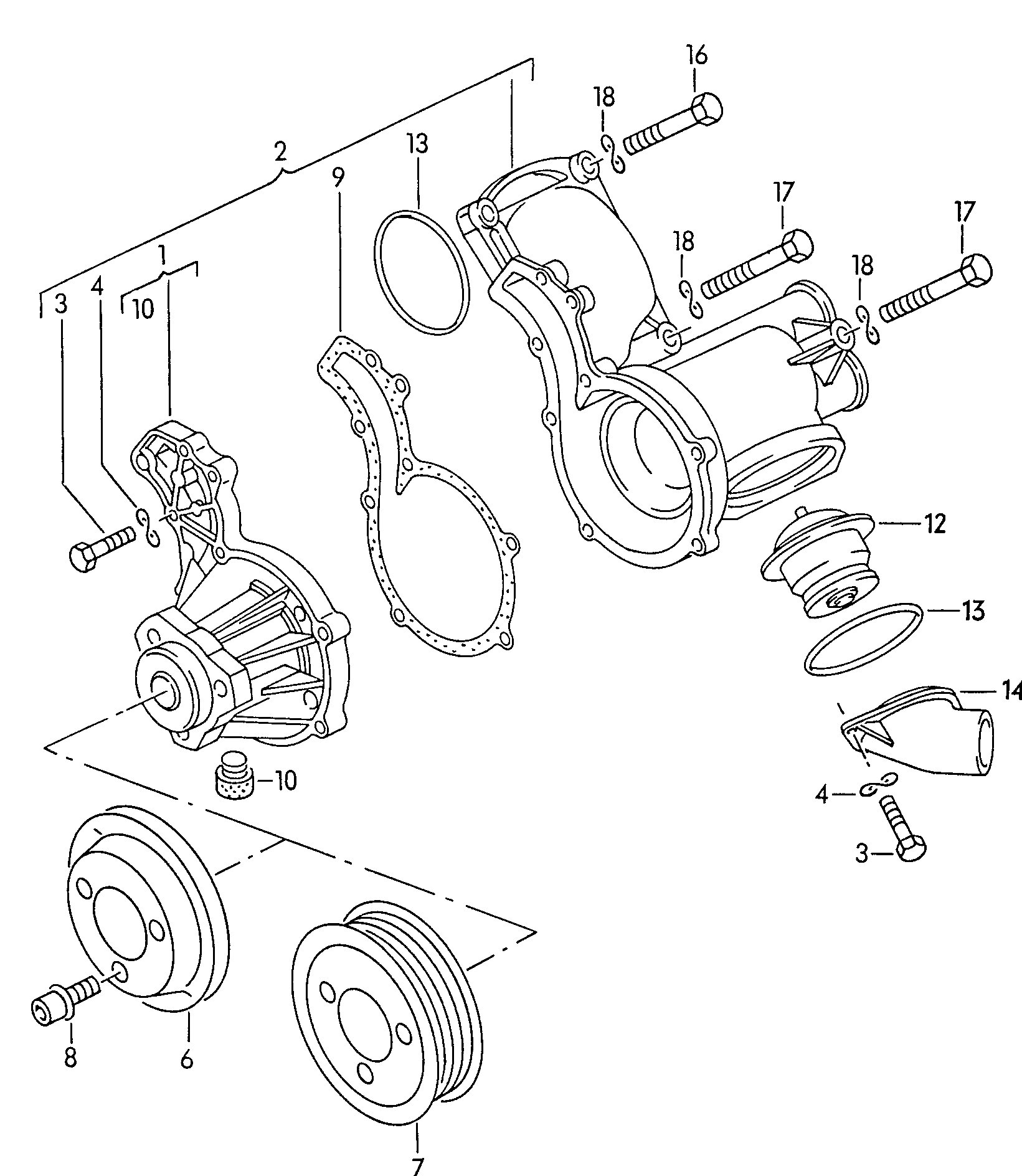 Skoda 056 121 113 D - Термостат, охлаждающая жидкость parts5.com