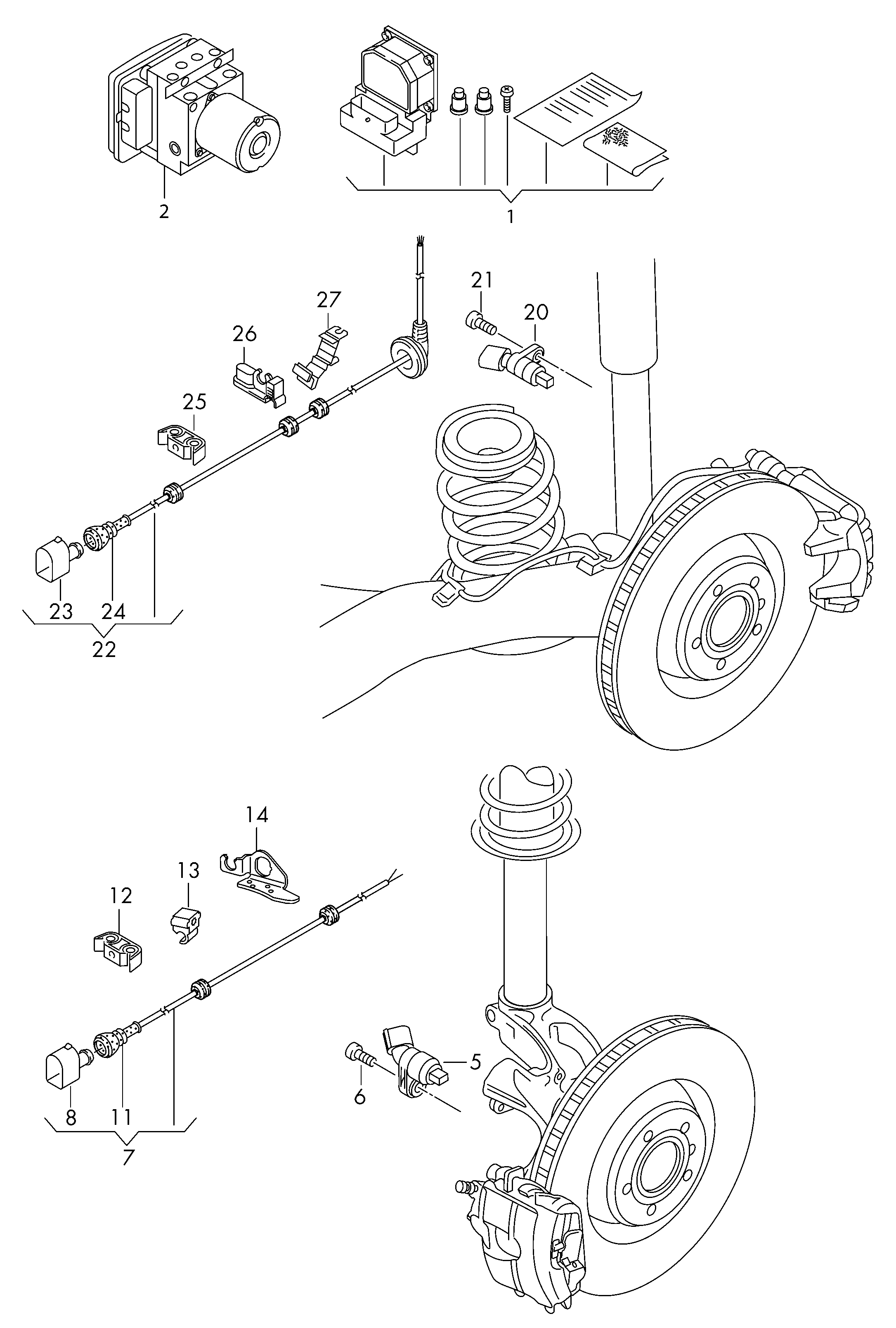 VAG WHT 003 861 - Датчик ABS, частота вращения колеса parts5.com