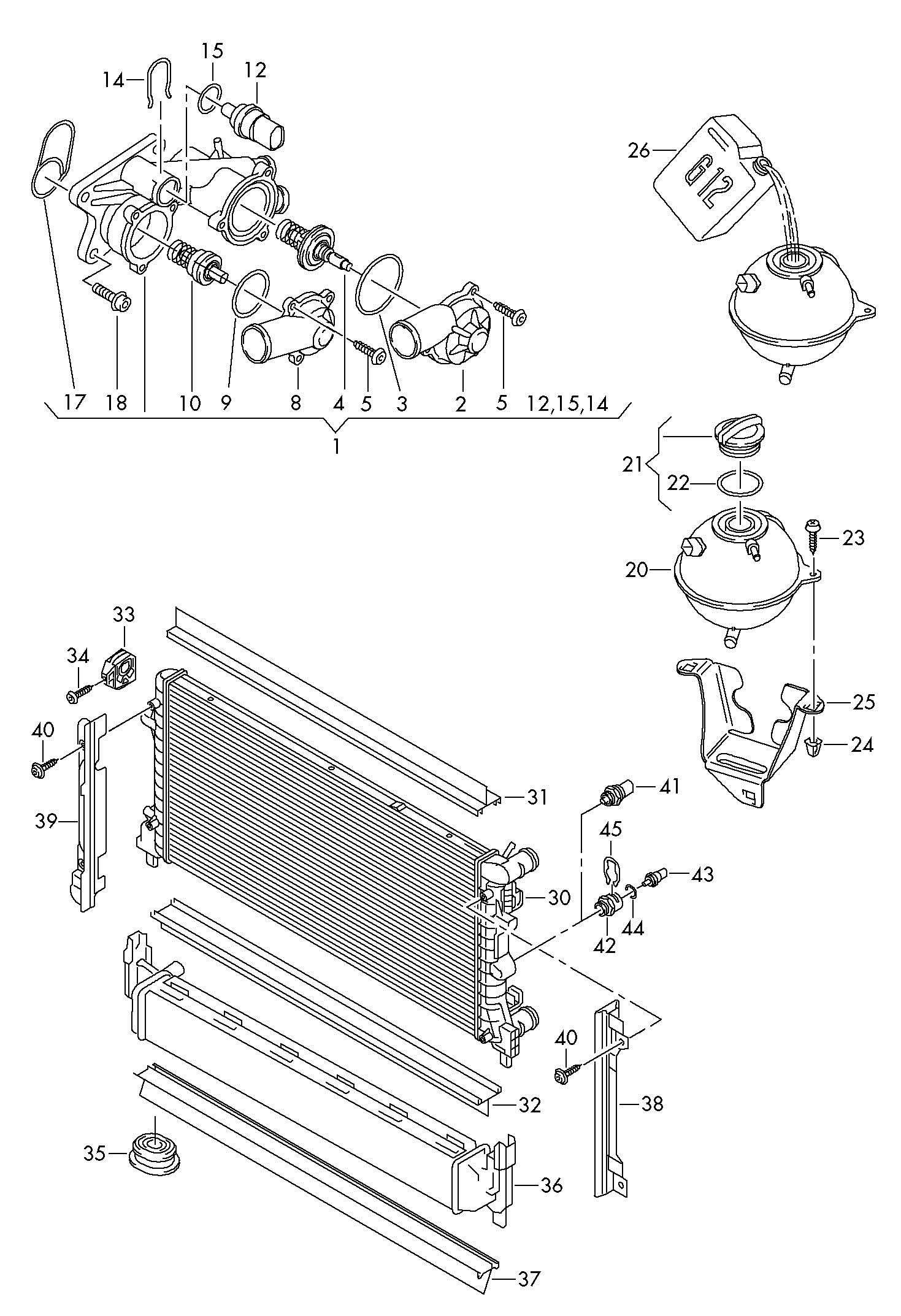 VAG 03C121110P - Термостат, охлаждающая жидкость parts5.com