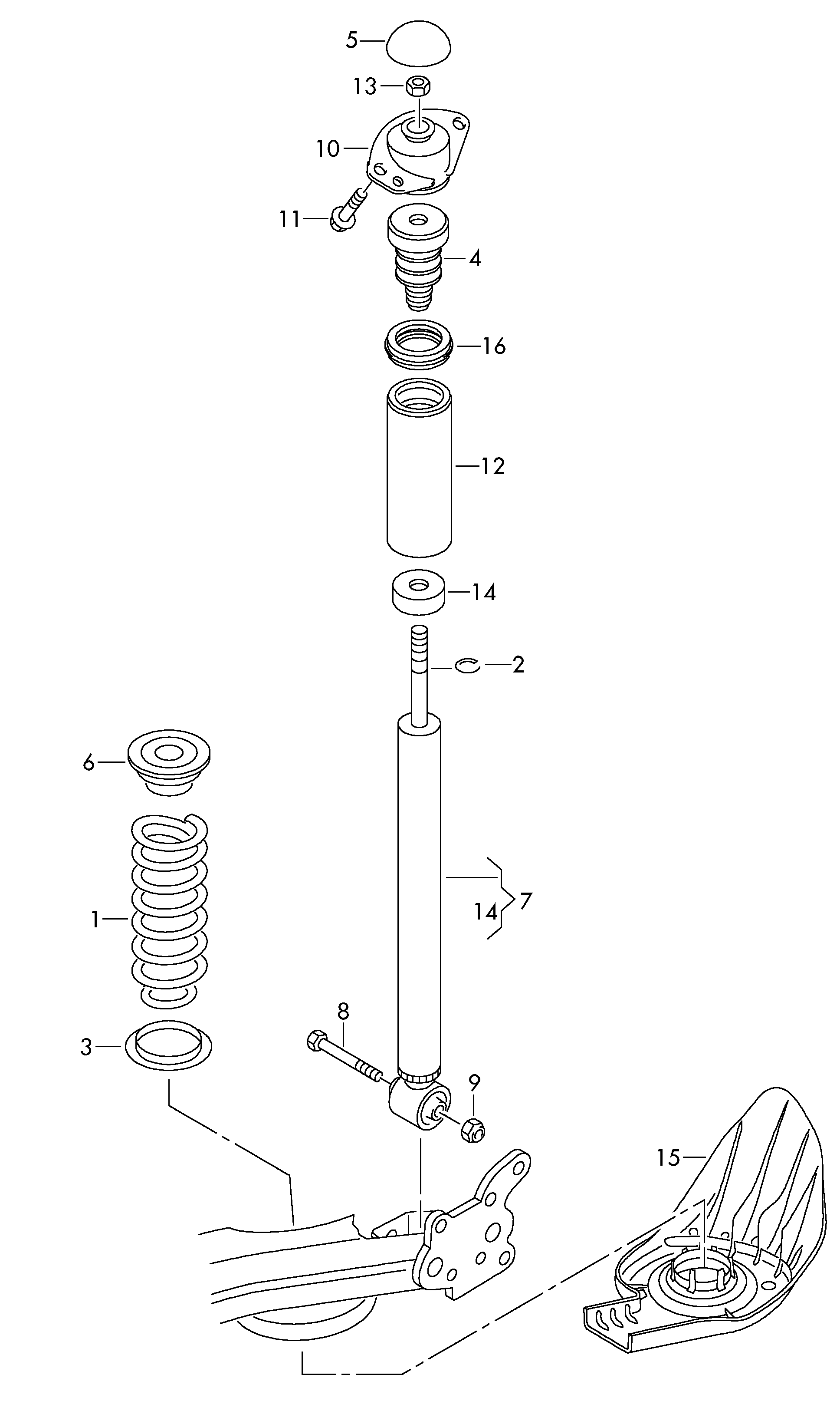 VAG 6R0513025H - Амортизатор parts5.com